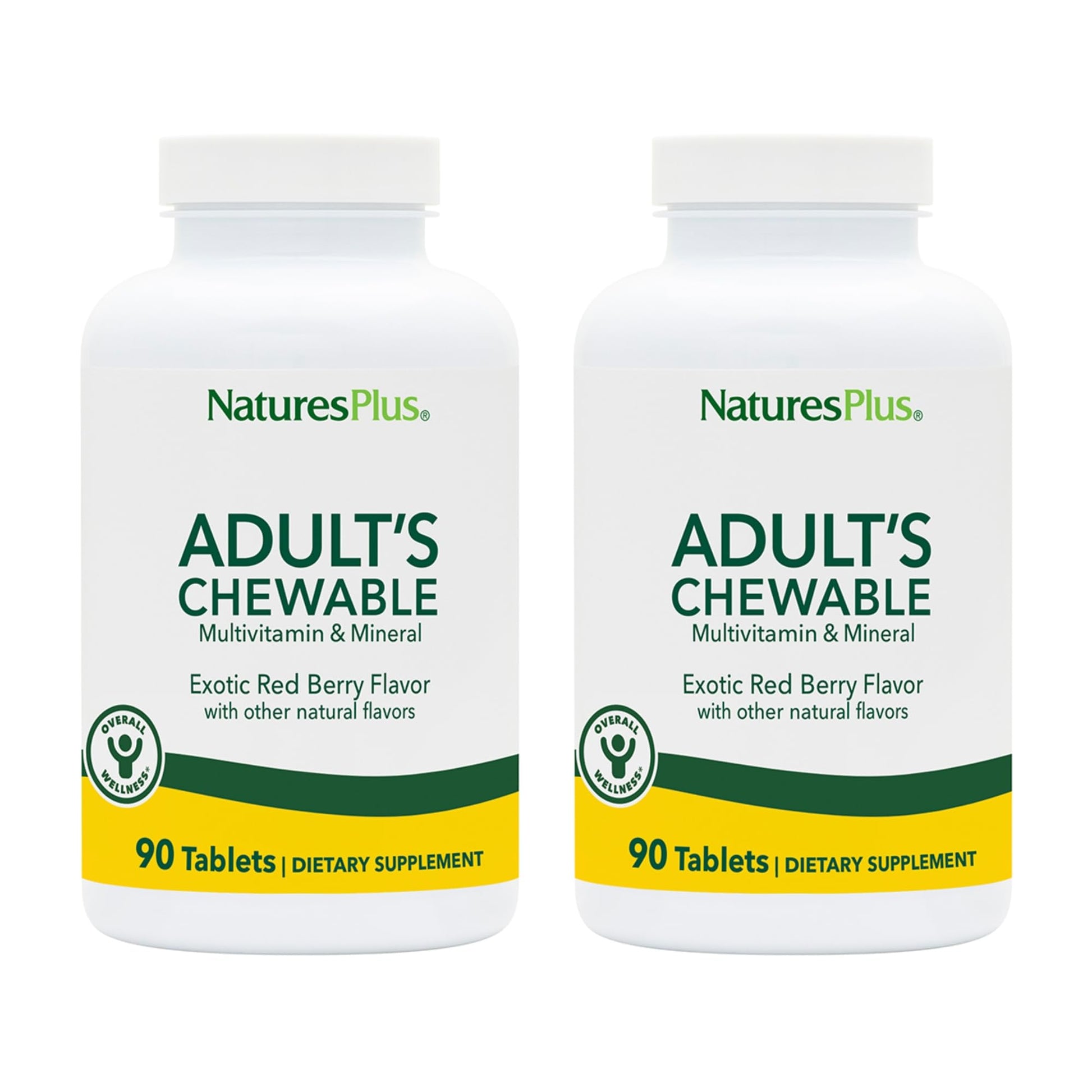 NaturesPlus Adult's Chewable Multivitamin & Mineral Supplement, 180 Total Servings