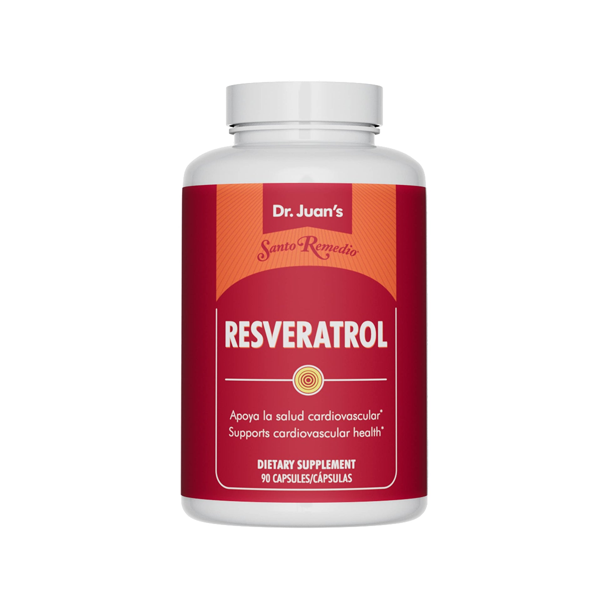 Santo Remedio Trans-Resveratrol Dietary Supplement Capsules, 90 Count