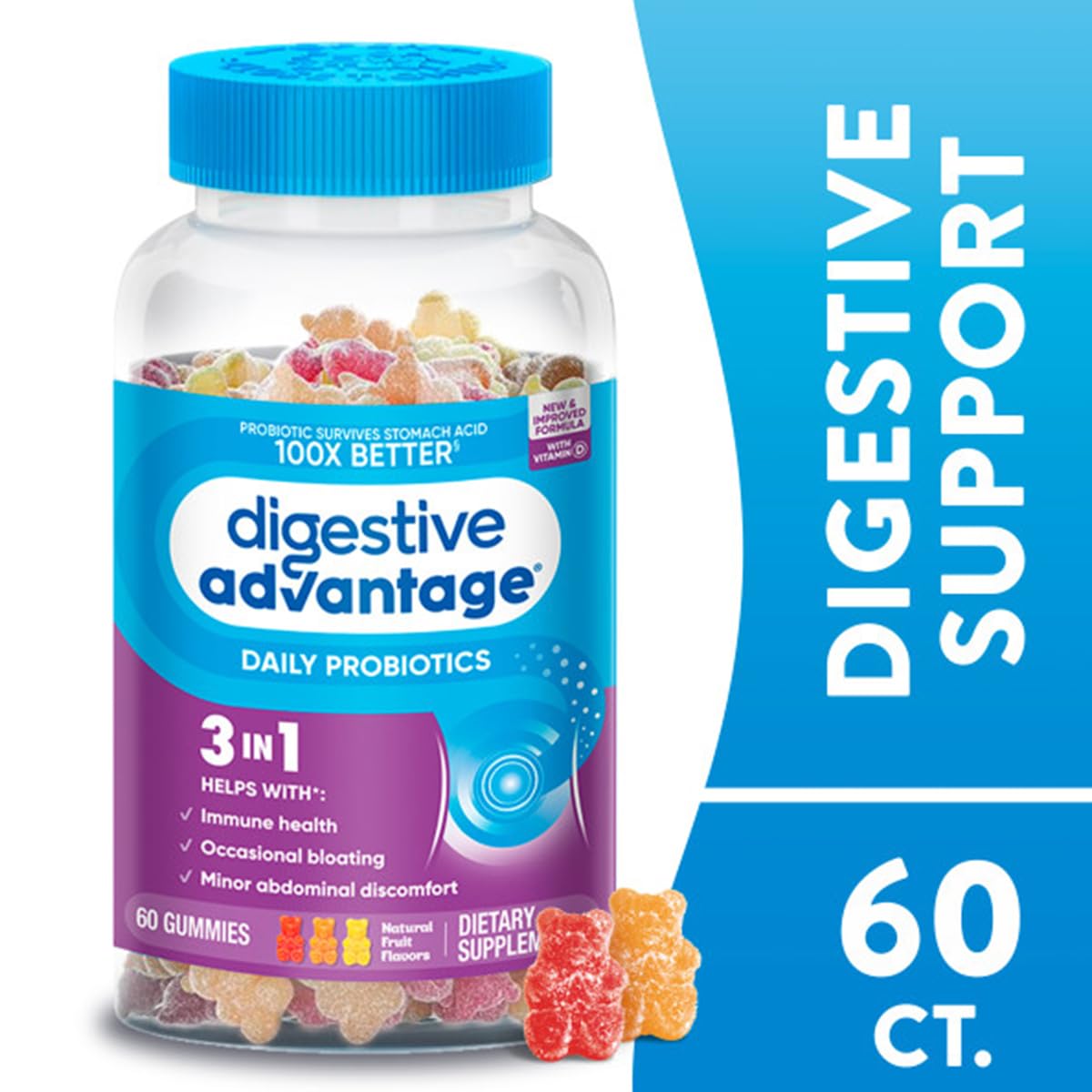 Schiff Digestive Advantage Probiotic Gummies, 120 Gummies