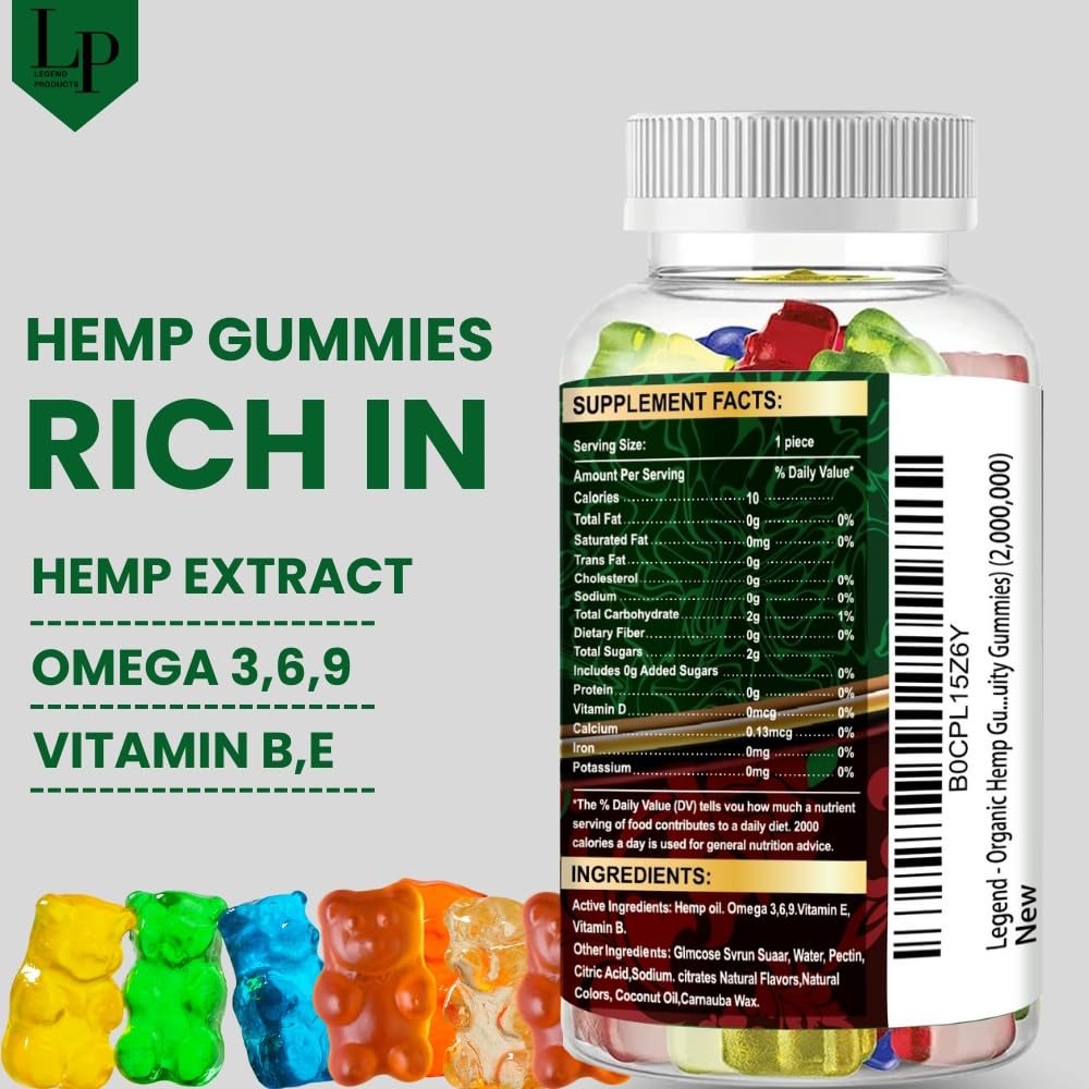 Legend Products Hemp Gummies 60 Gummies