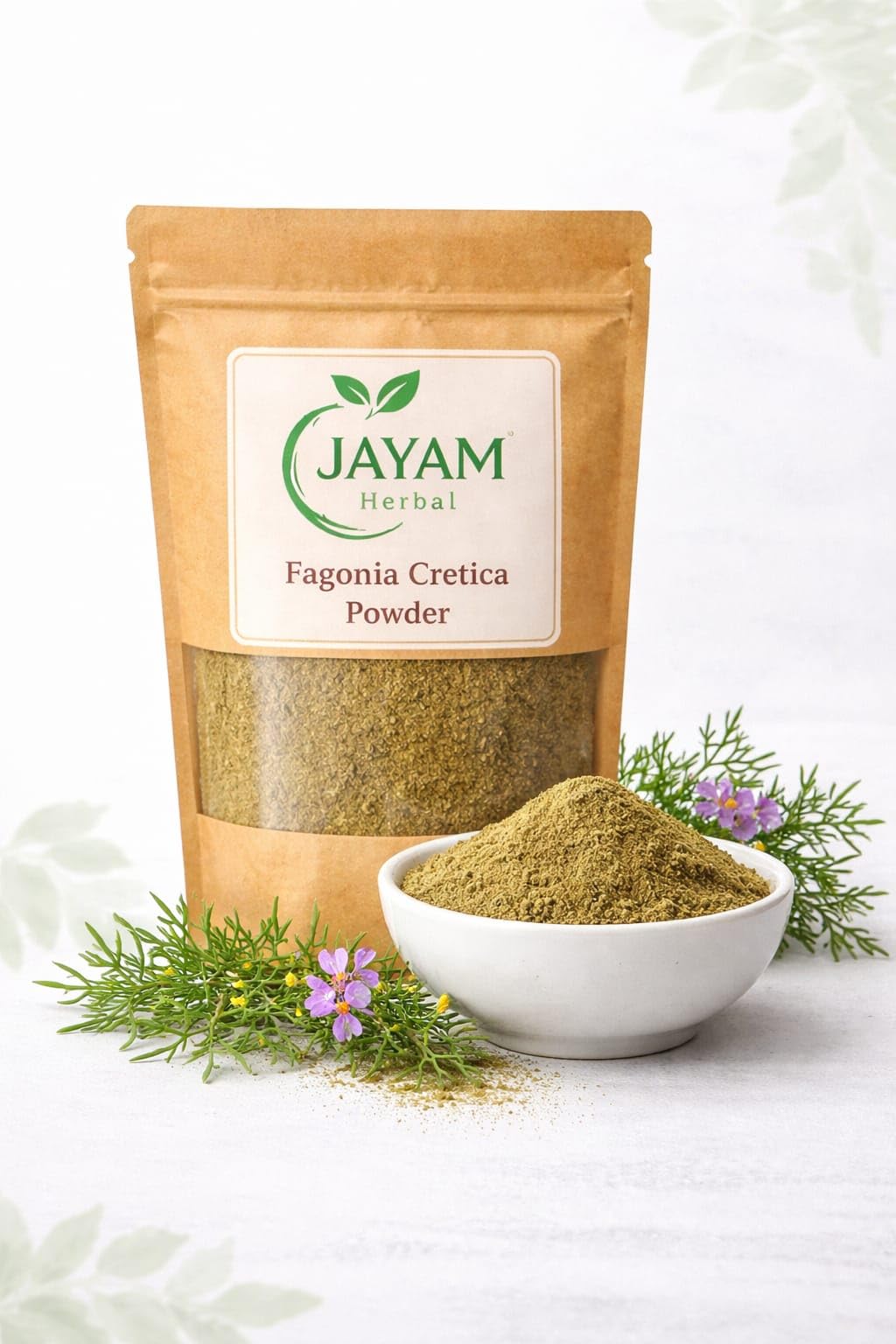 MADHURAM ENTERPRISE Jayam Herbal Fagonia Cretica Powder, 3.52 Ounce