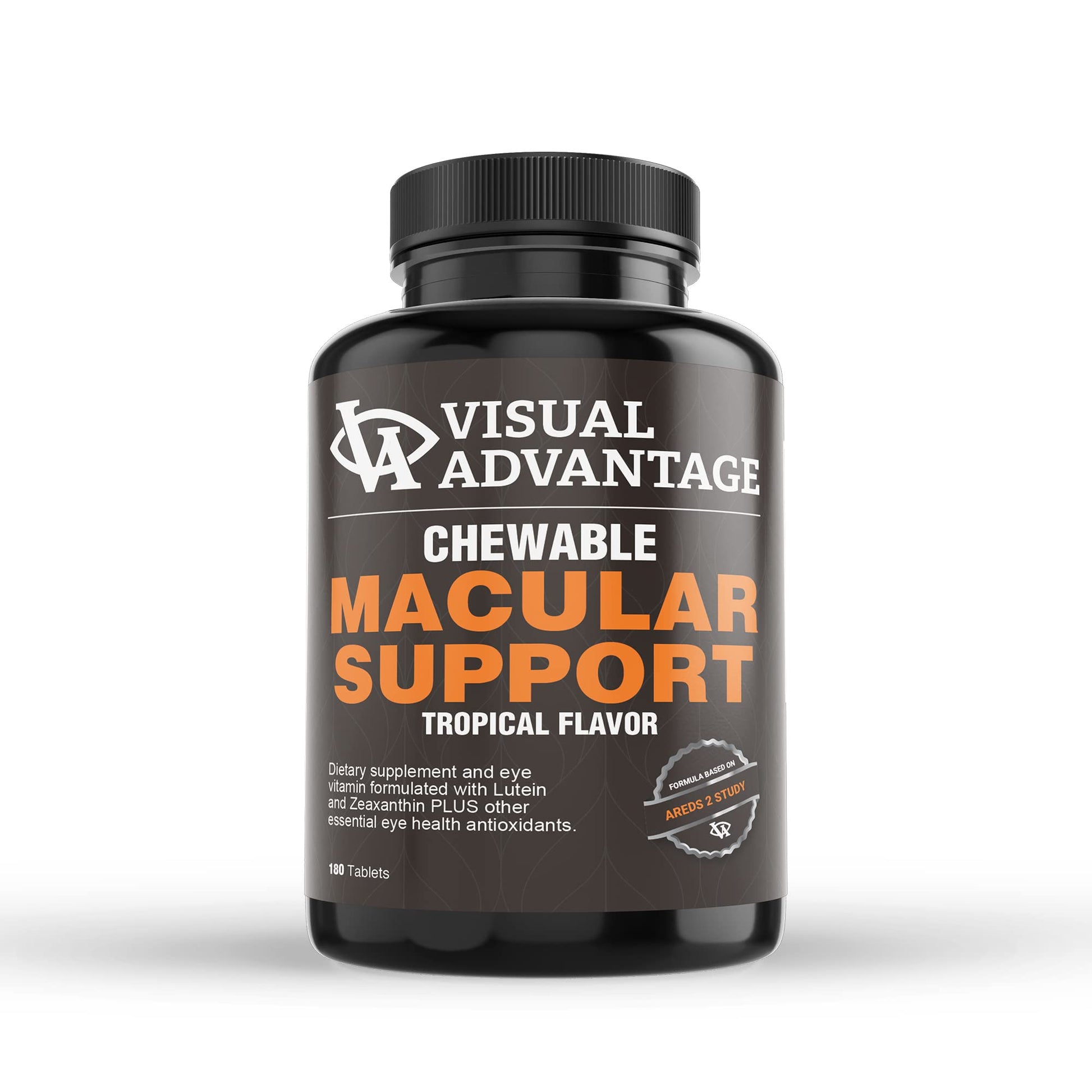 Visual Advantage Macular Support Chewables AREDS 2 Vitamins for Healthy Eyes, 180 Count