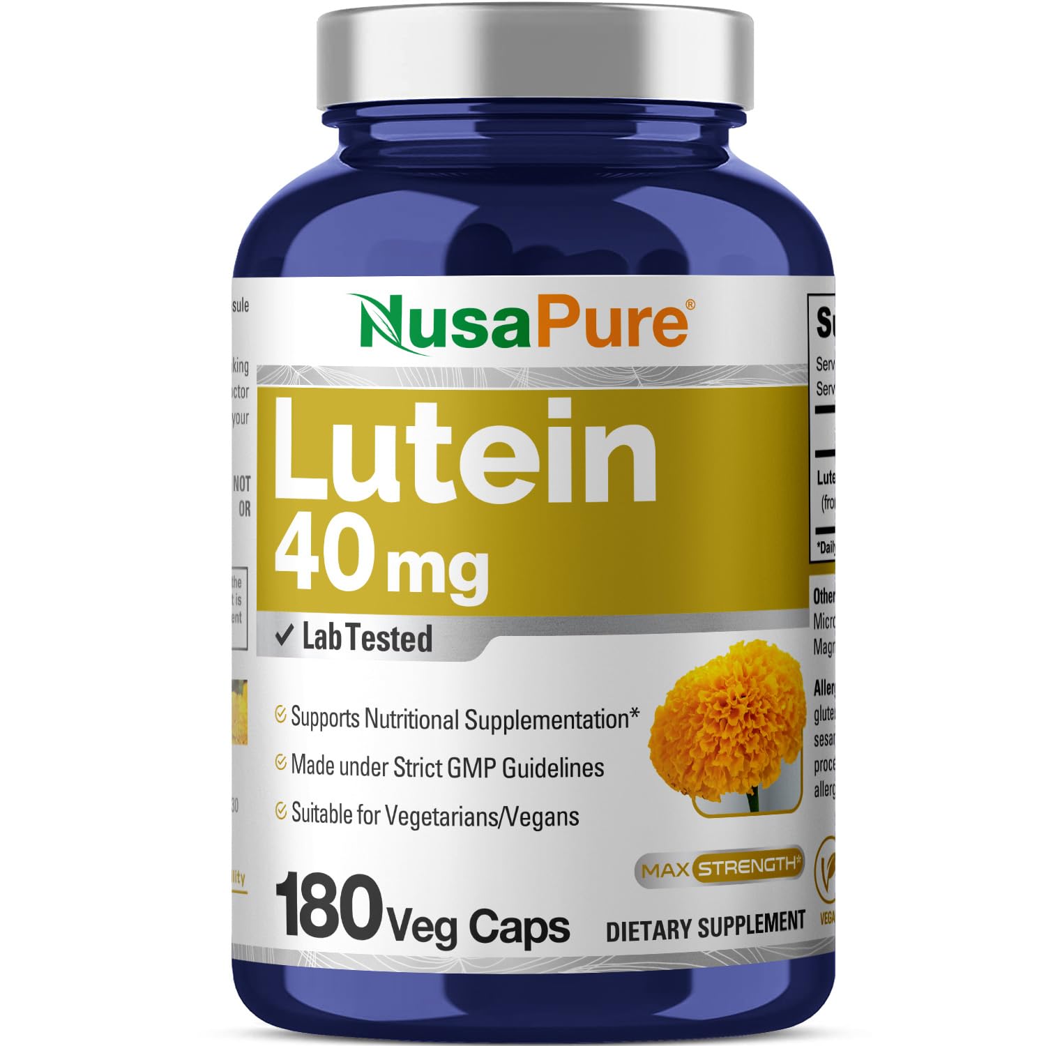 NusaPure Lutein 40mg Capsule, 180 Capsules