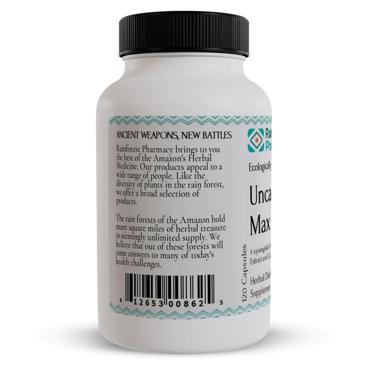 Rainforest Pharmacy Uncarine Max Cat's Claw 500mg, 120 Capsules