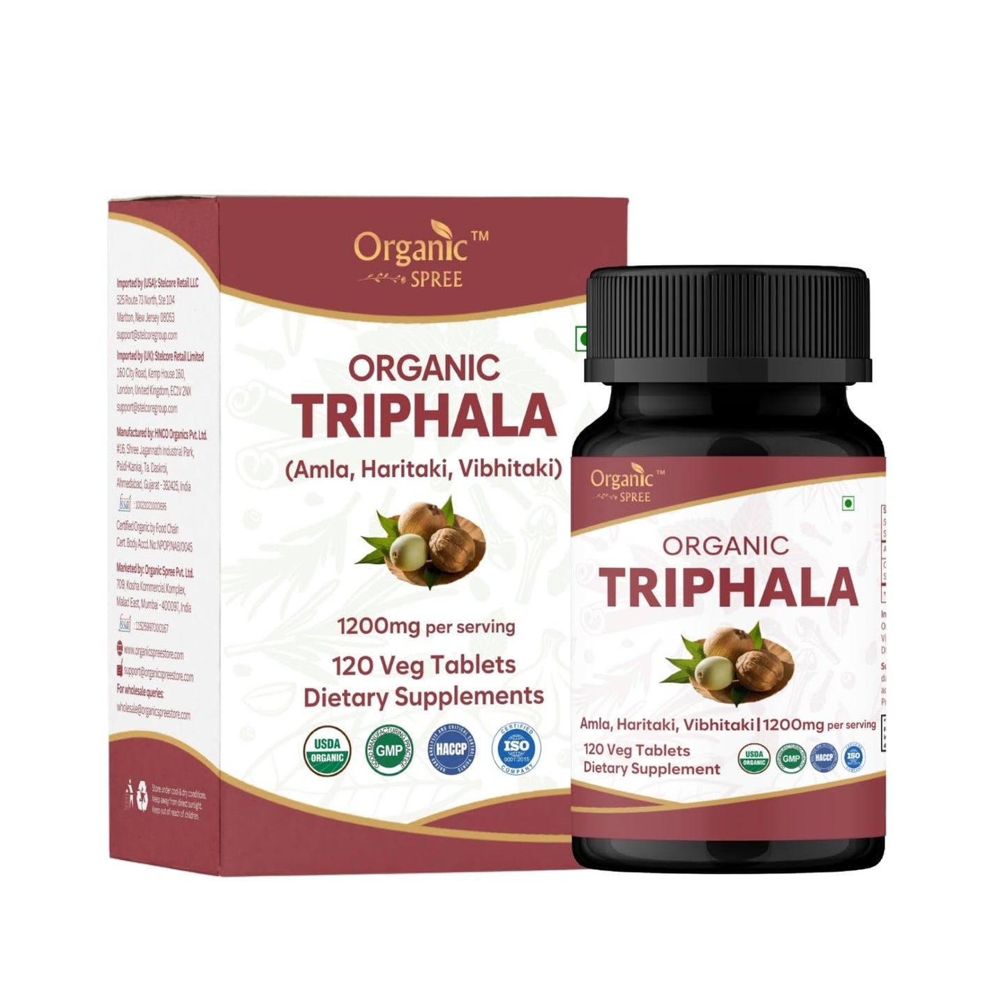 Organic Spree Triphala Tablets 120