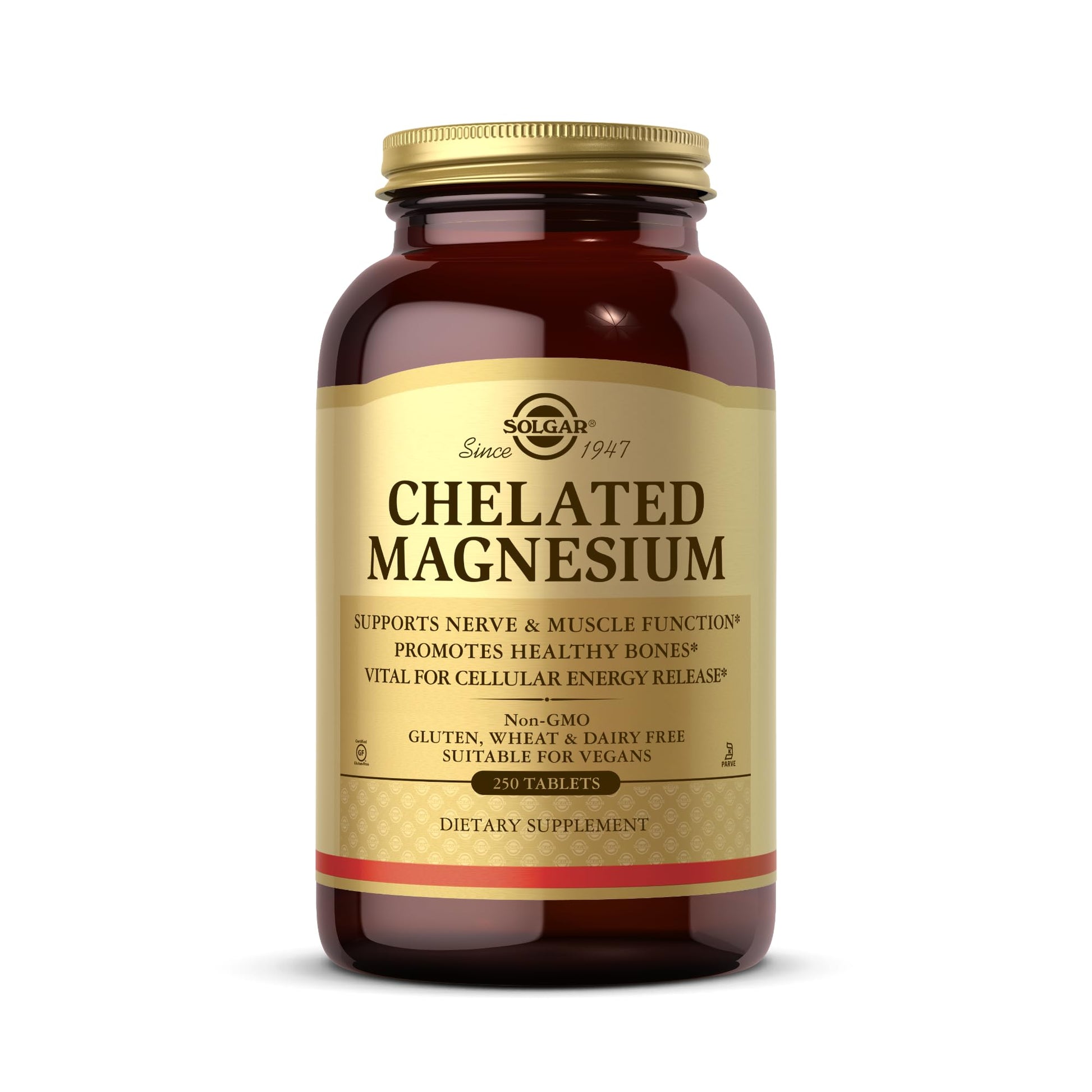 Solgar Chelated Magnesium Tablets, 250 Count