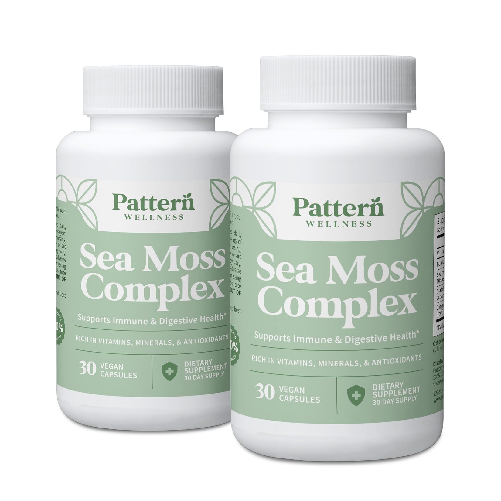 Pattern Wellness Sea Moss Complex Supplement 60 Capsules
