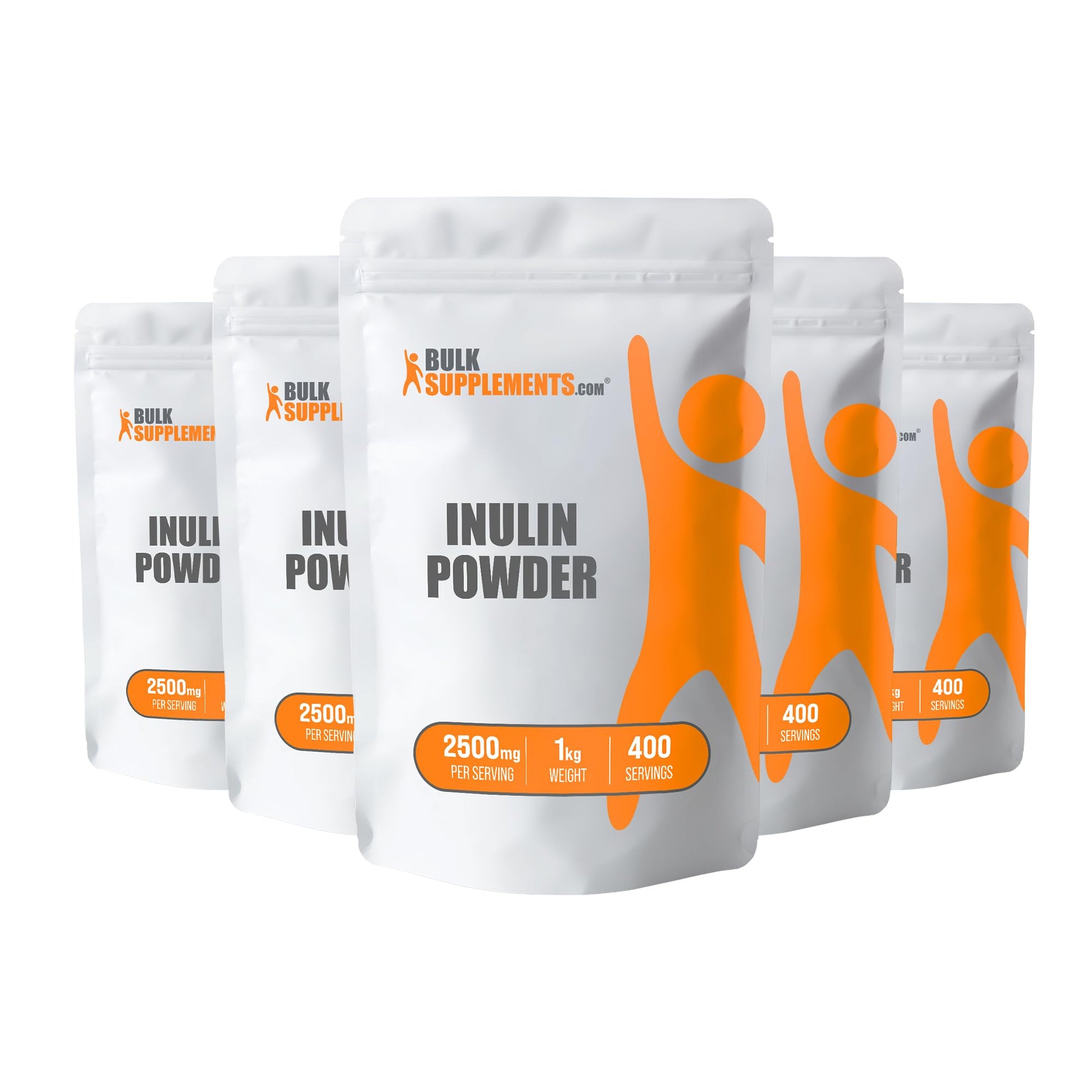 BulkSupplements Organic Inulin Powder Pack of 5, 2.2 lb each