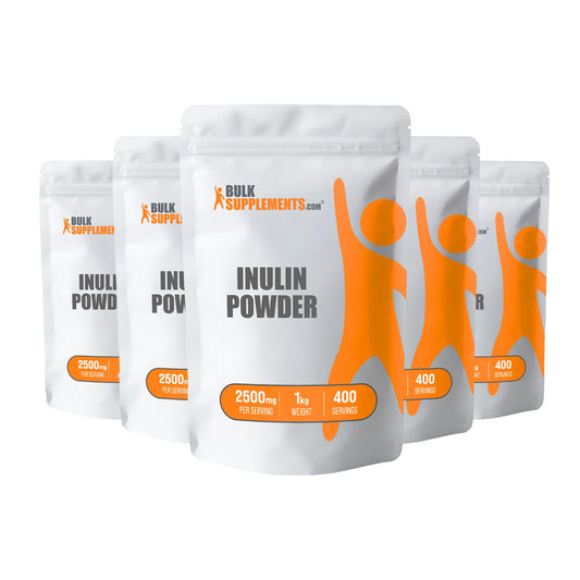 BulkSupplements Organic Inulin Powder Pack of 5, 2.2 lb each