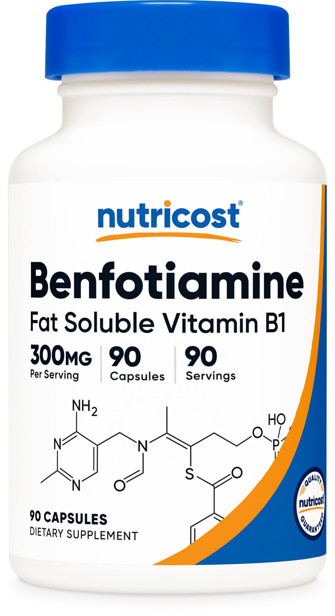 Nutricost Benfotiamine 300mg Capsule, 90 Capsules