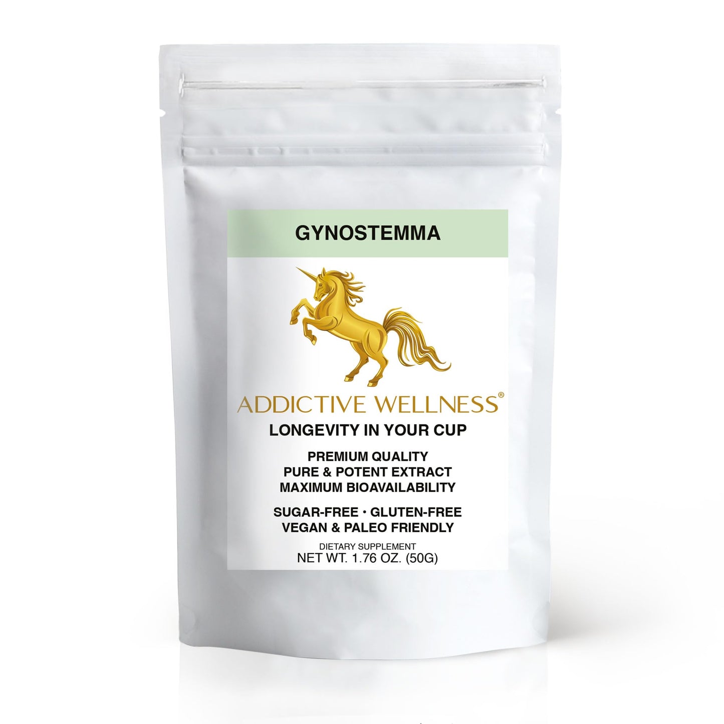 Addictive Wellness Gynostemma Leaf Extract Powder, 1.76 Ounce