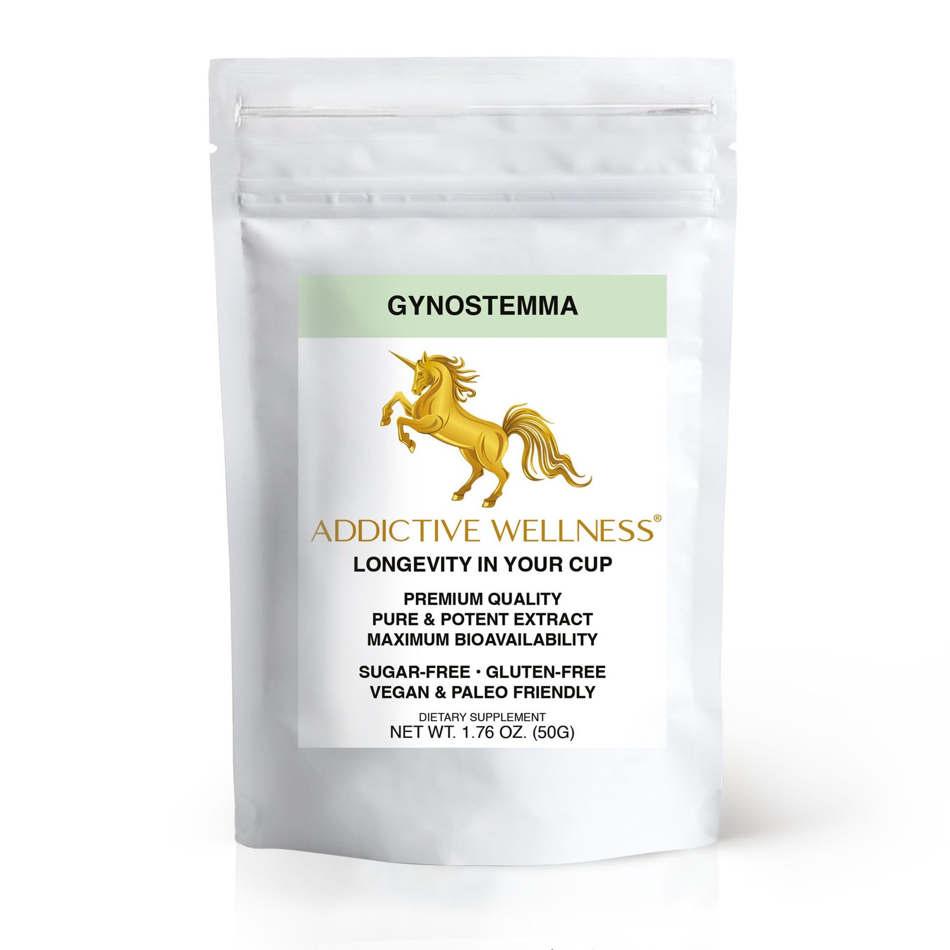 Addictive Wellness Gynostemma Leaf Extract Powder, 1.76 Ounce