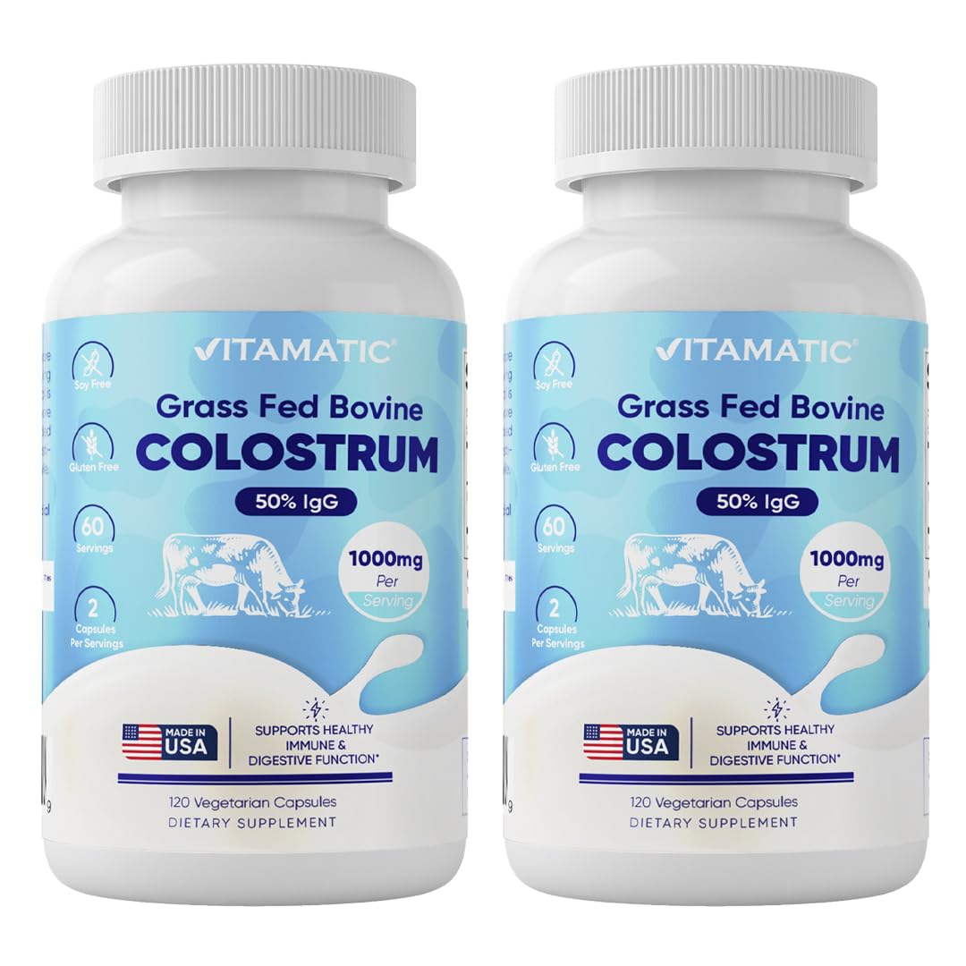 Vitamatic Bovine Colostrum Capsule 1000 mg per Serving, 240 Capsules