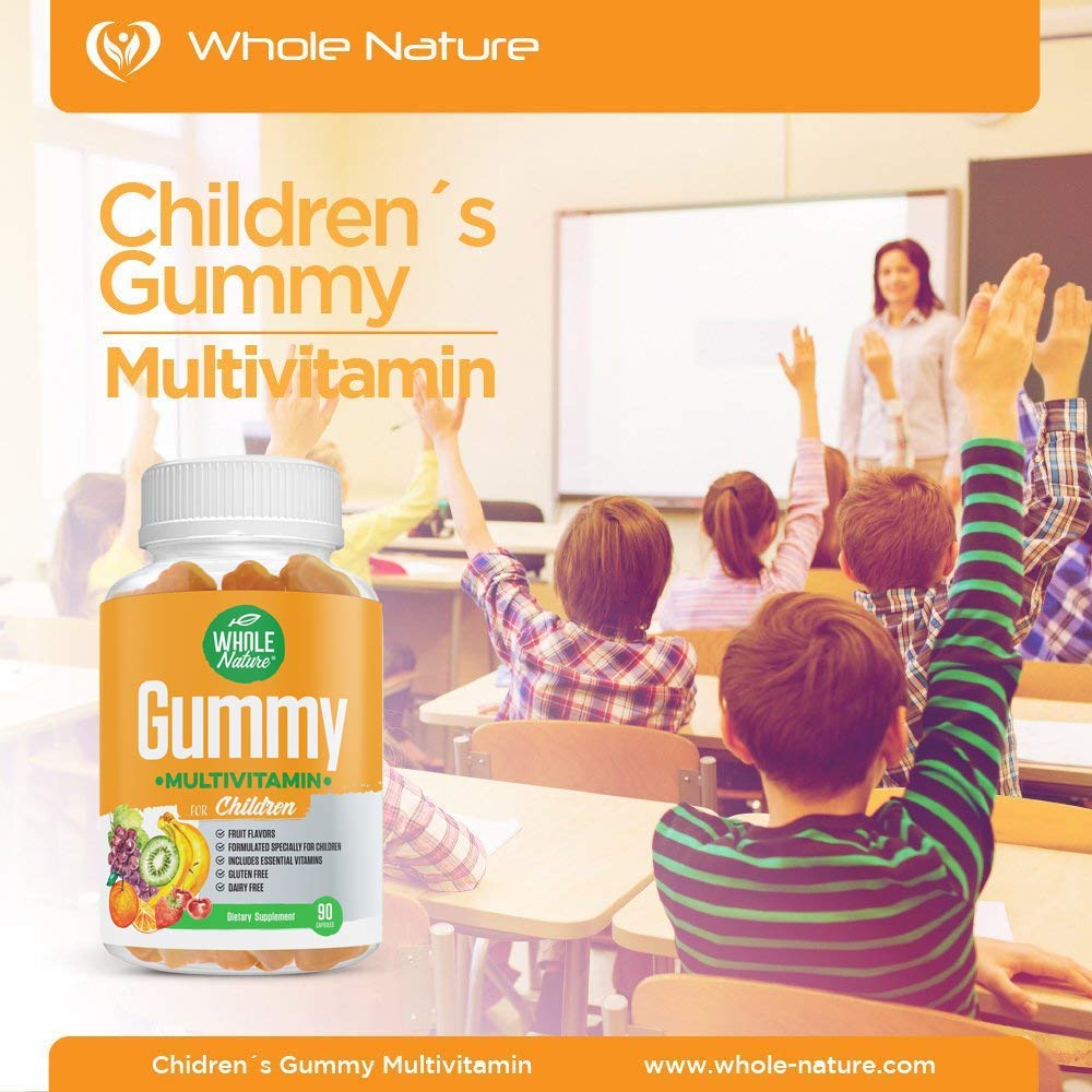 Whole Nature Kids Gummy Multivitamin Complete Daily Essentials 90 Gummies