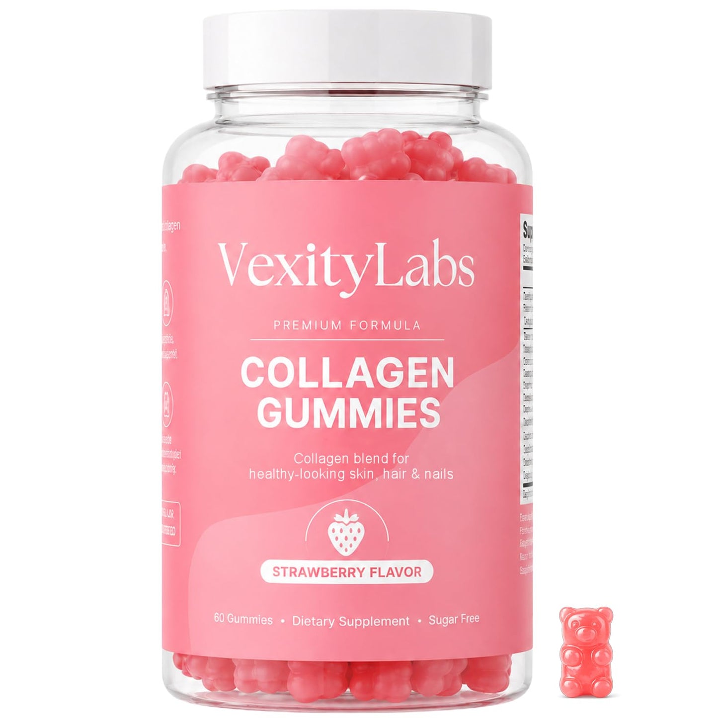 QUZOYU Vexity Labs Collagen Gummies 60 Count