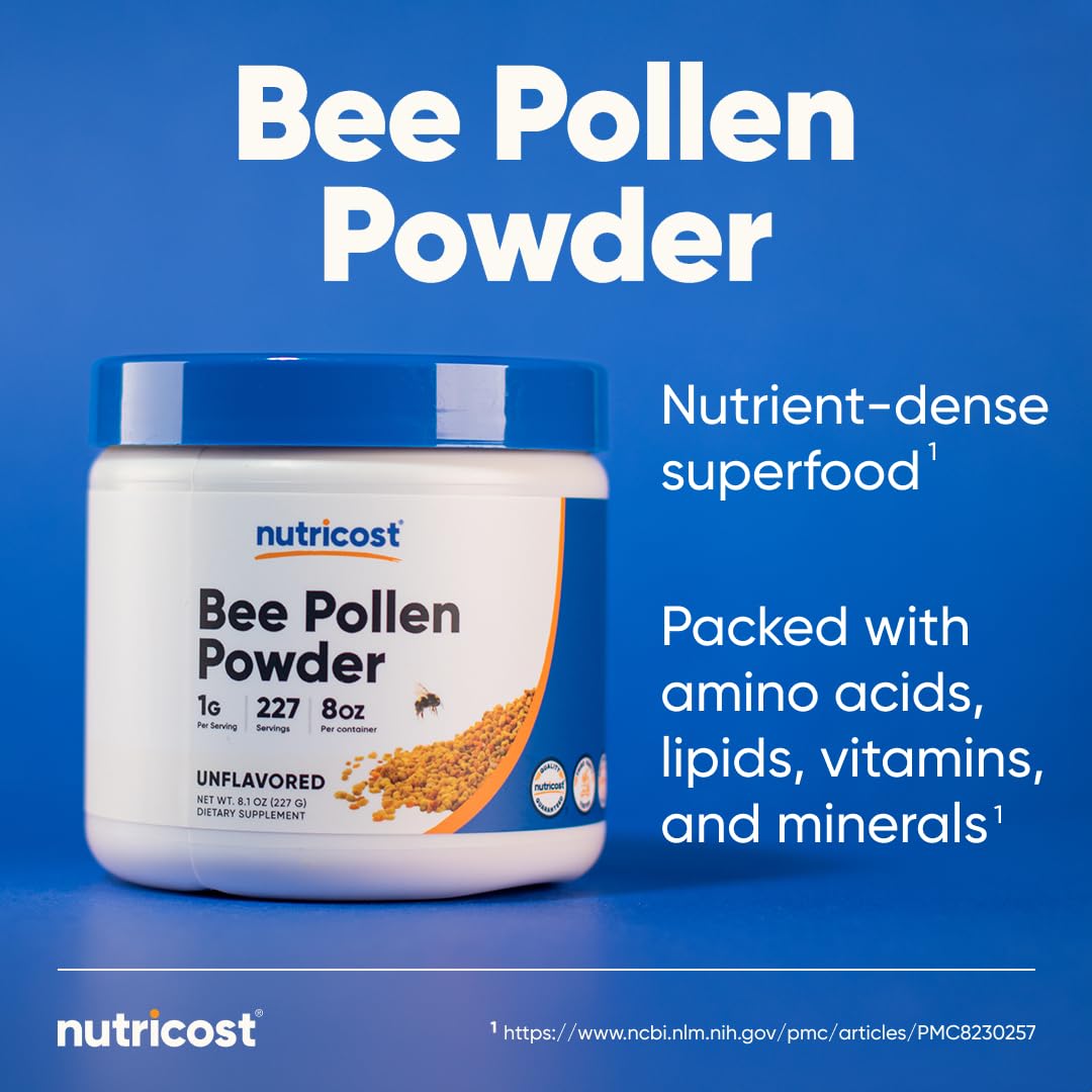 Nutricost Bee Pollen Powder 8.1 Ounce