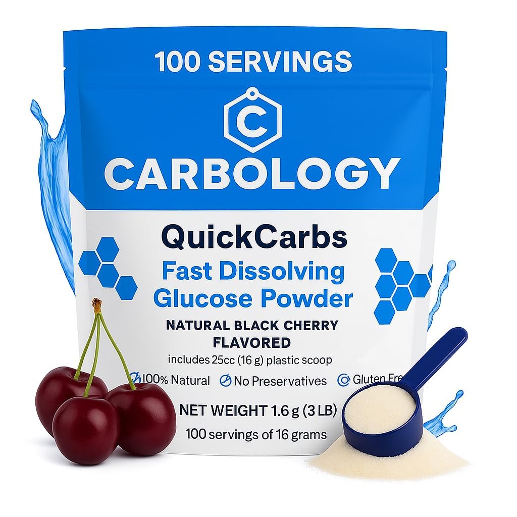 Carbology QuickCarbs Fast-Dissolving Glucose Powder Energy Blend 56