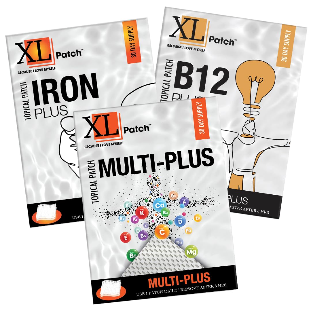 XLPATCH B12, Multi and Iron Plus Capsules, 90 Count