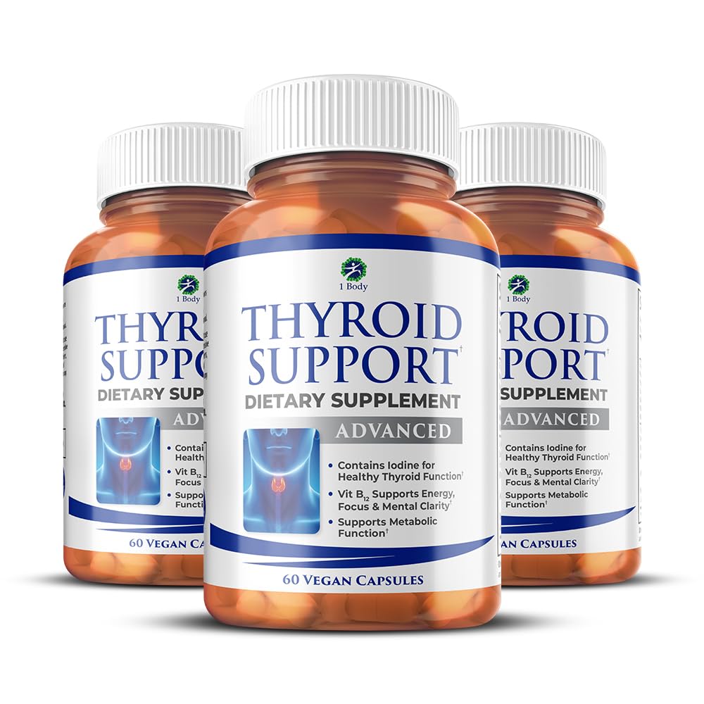 1 Body Thyroid Support Supplement Capsules, 60 Count