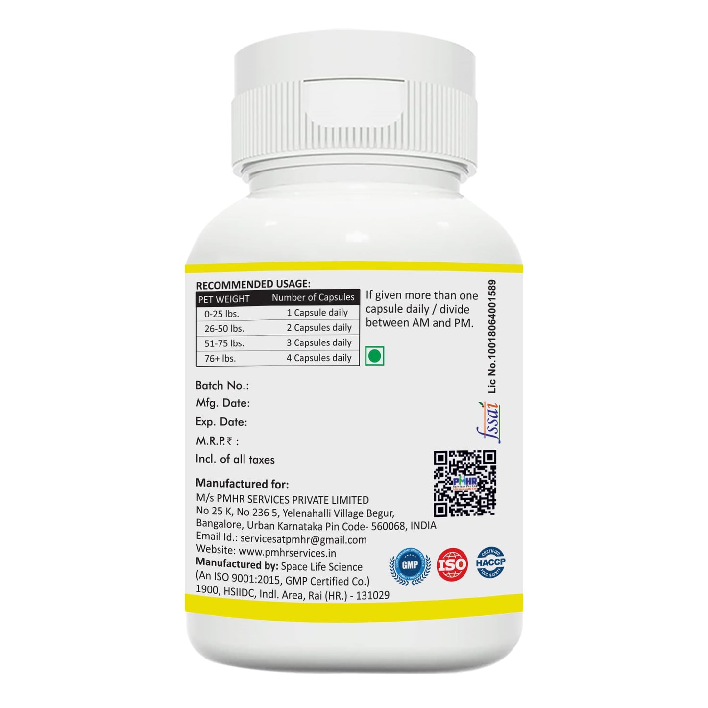 IMMUNOBASICS Coenzyme Q10 Capsules for Dogs and Cats, 60 Count