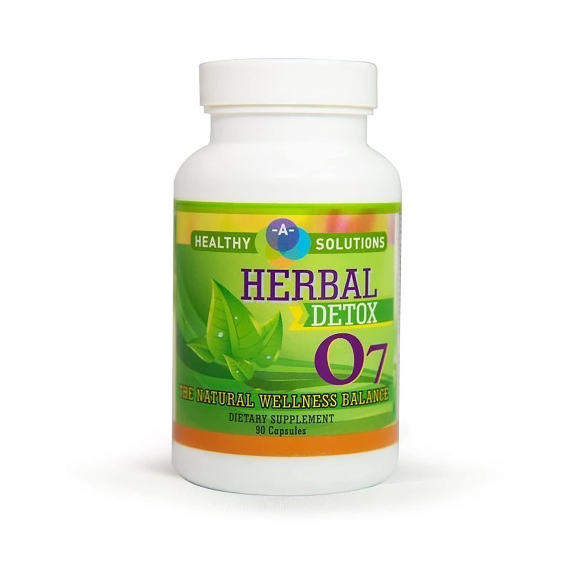 A Healthy Solutions Herbal Detox 07 - Harmonizes Gastrointestinal System - Natural Liver & Pancreatic Revitalizer, 90 Capsules