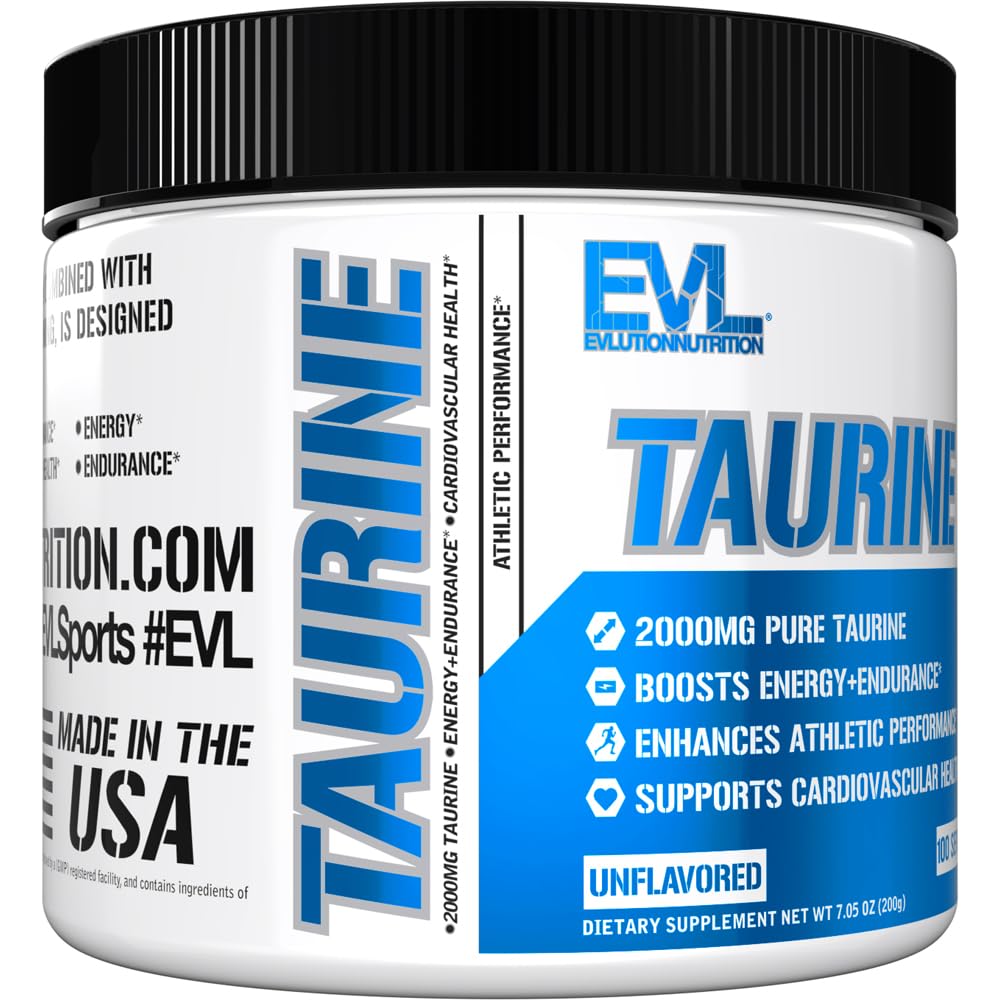 Evlution Taurine Powder 7.05 Ounce
