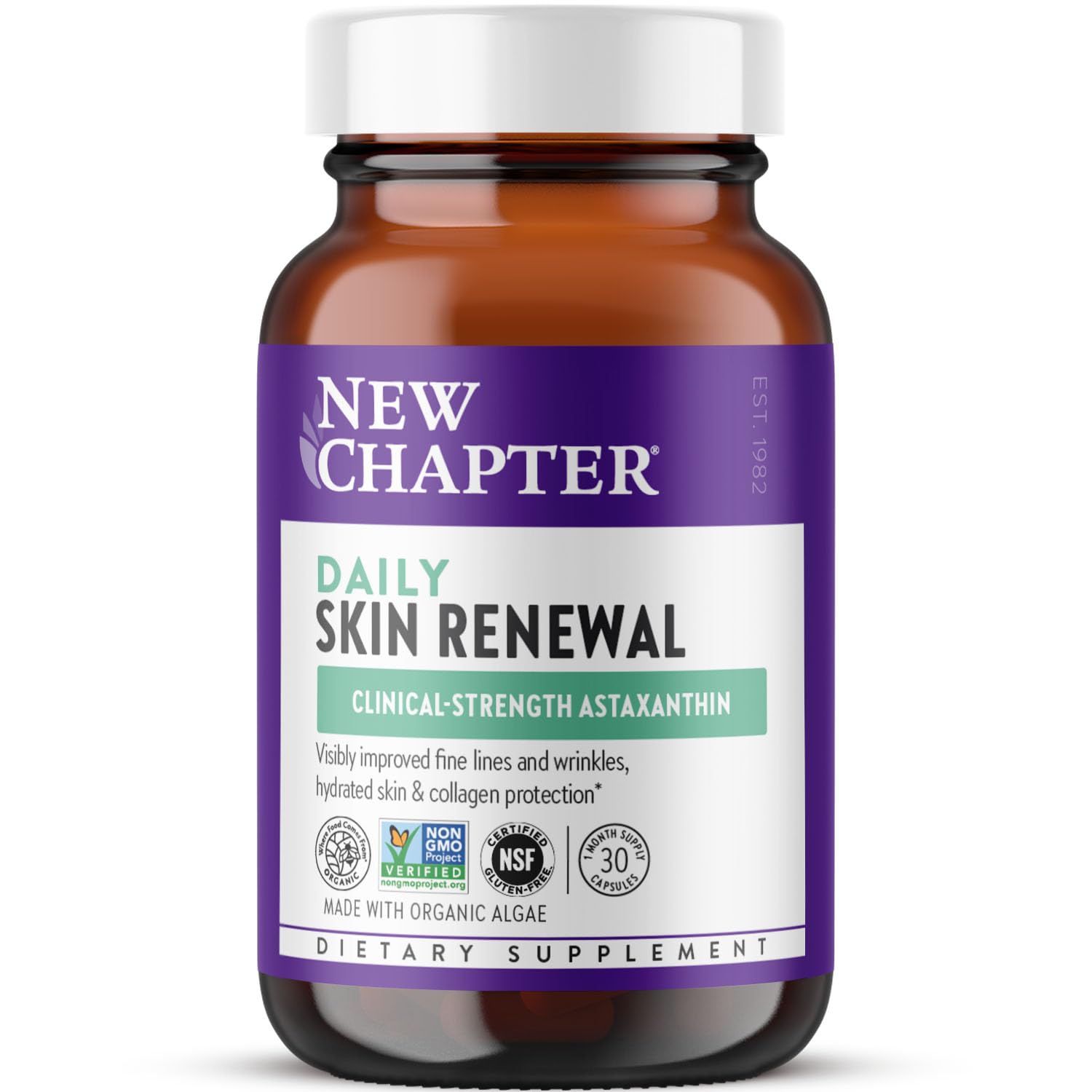 New Chapter Daily Skin Renewal Supplement Capsules 30