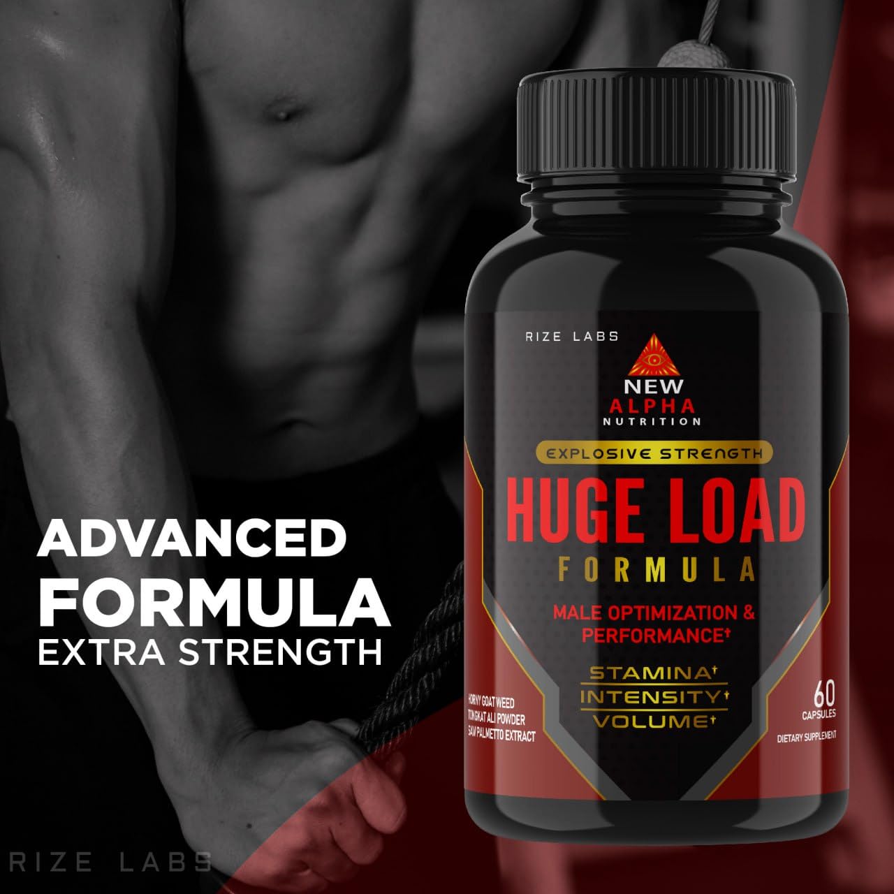 rize labs Huge Load Formula for Men Capsules 120 Capsules