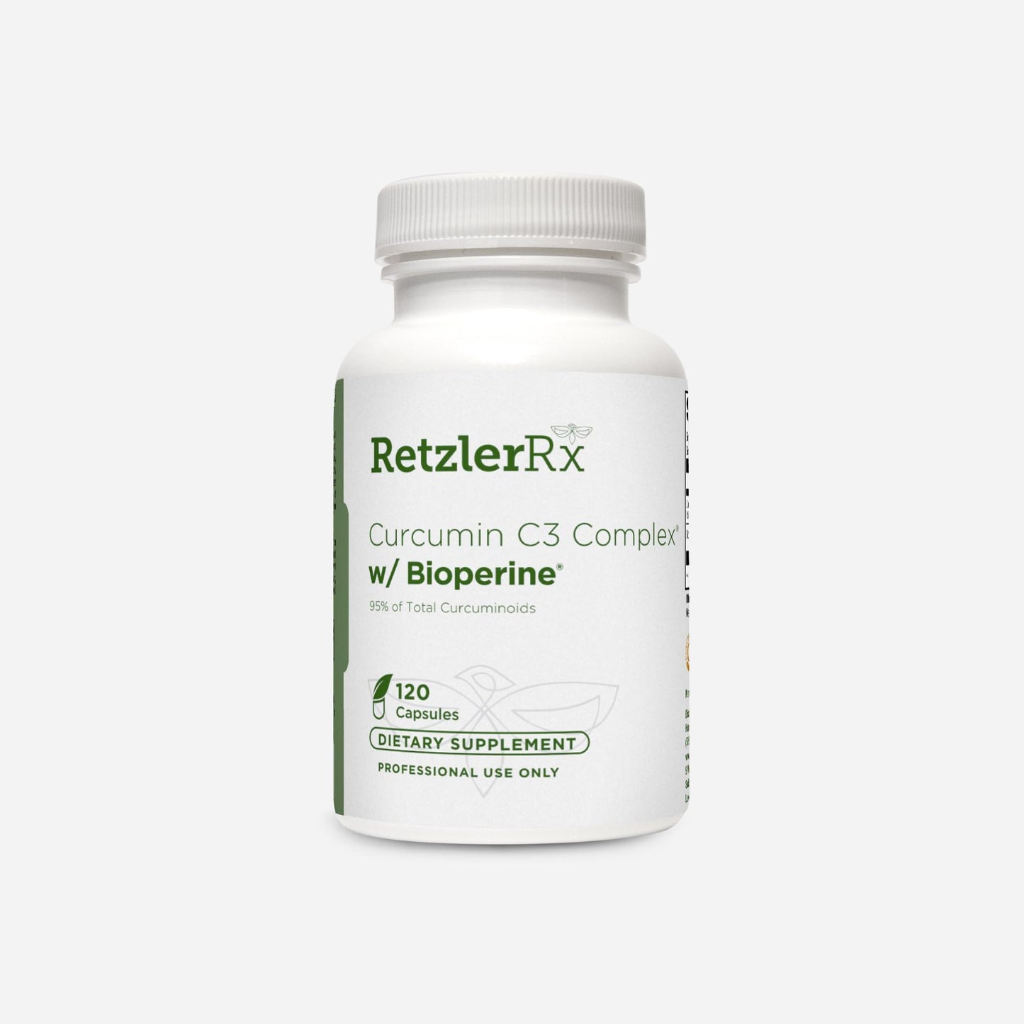 HormoneSynergy Curcumin C3 Complex with BioPerine Ultra HIGH Potency 500 mg Capsule, 120 Capsules