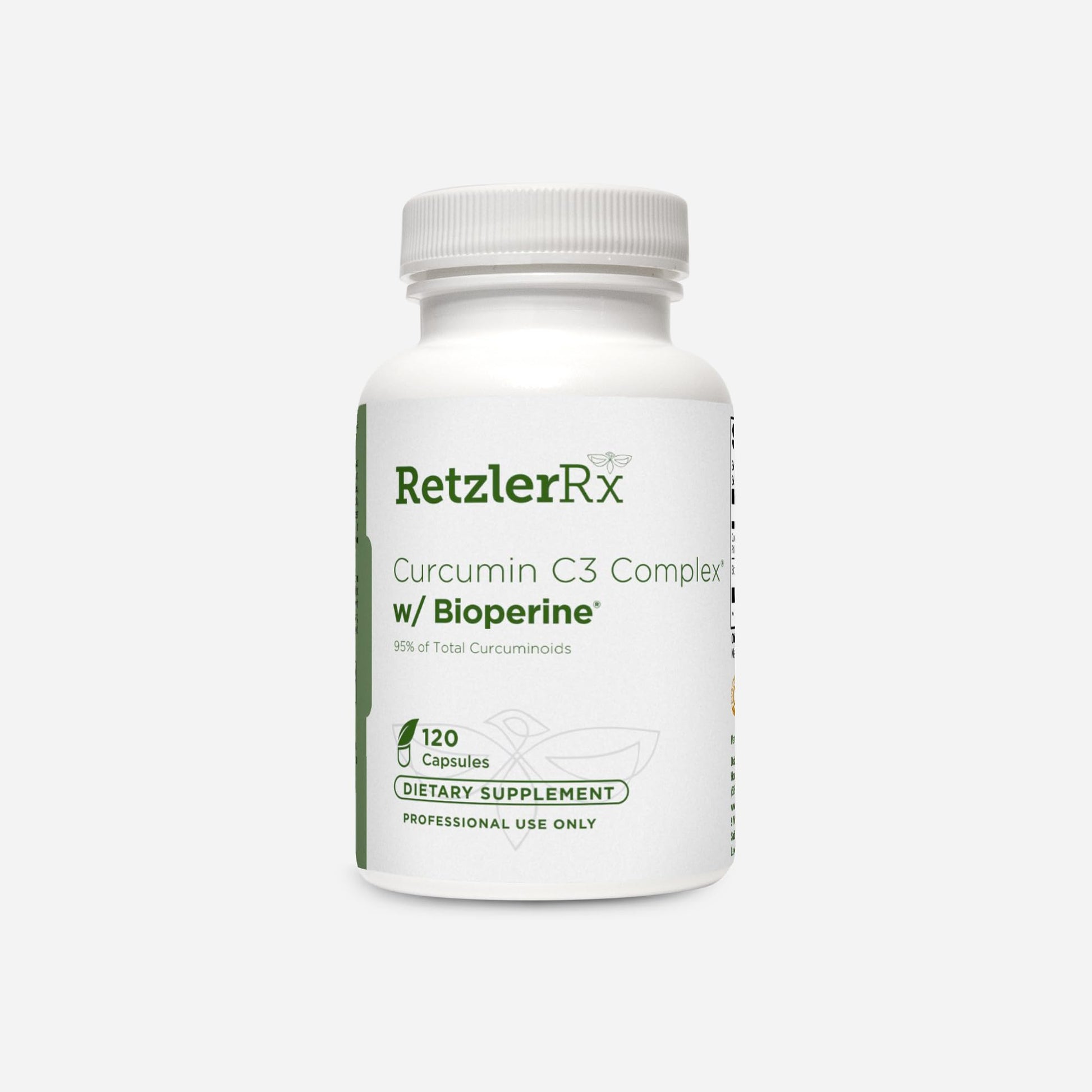 HormoneSynergy Curcumin C3 Complex with BioPerine Ultra HIGH Potency 500 mg Capsule, 120 Capsules