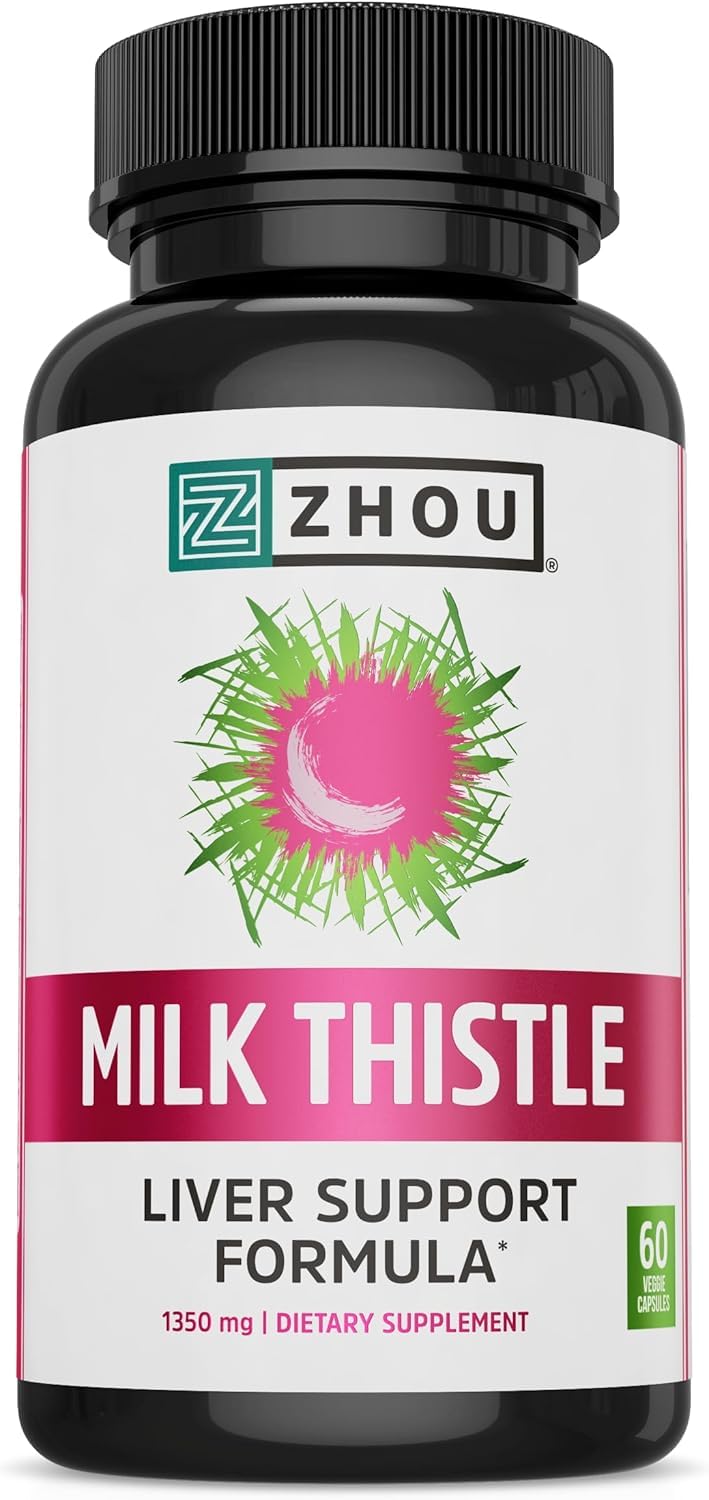 ZHOU Milk Thistle Liver Health Supplement Capsules 60
