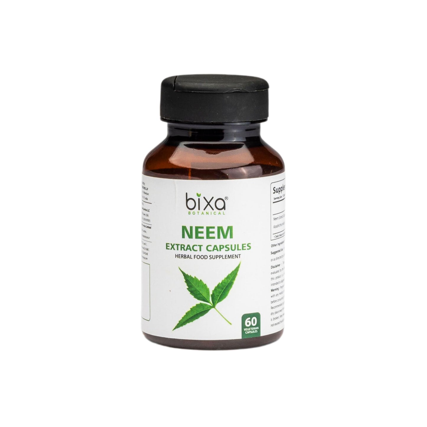 bixa BOTANICAL Neem Leaf Extract Capsule 60 Count
