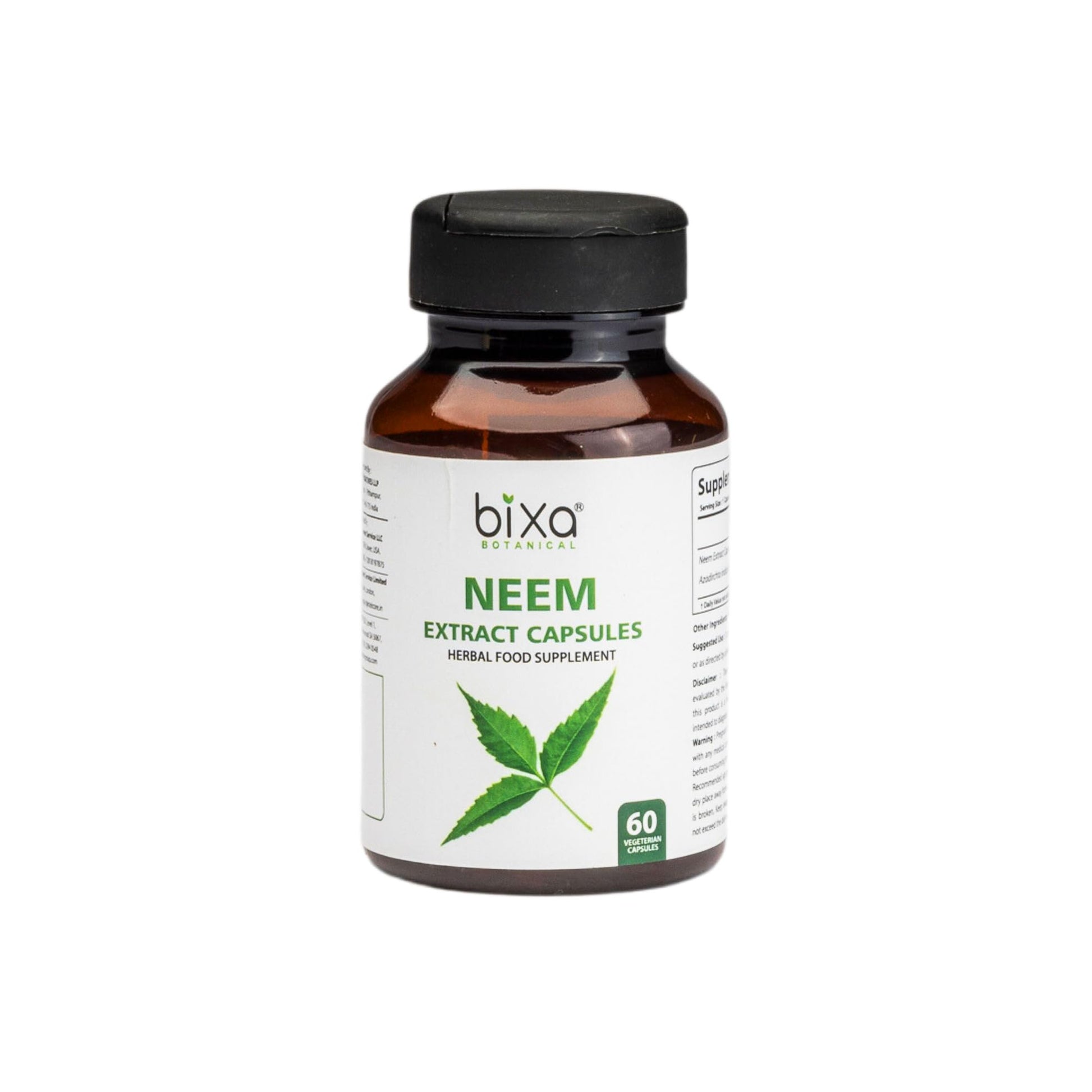 bixa BOTANICAL Neem Leaf Extract Capsule 60 Count