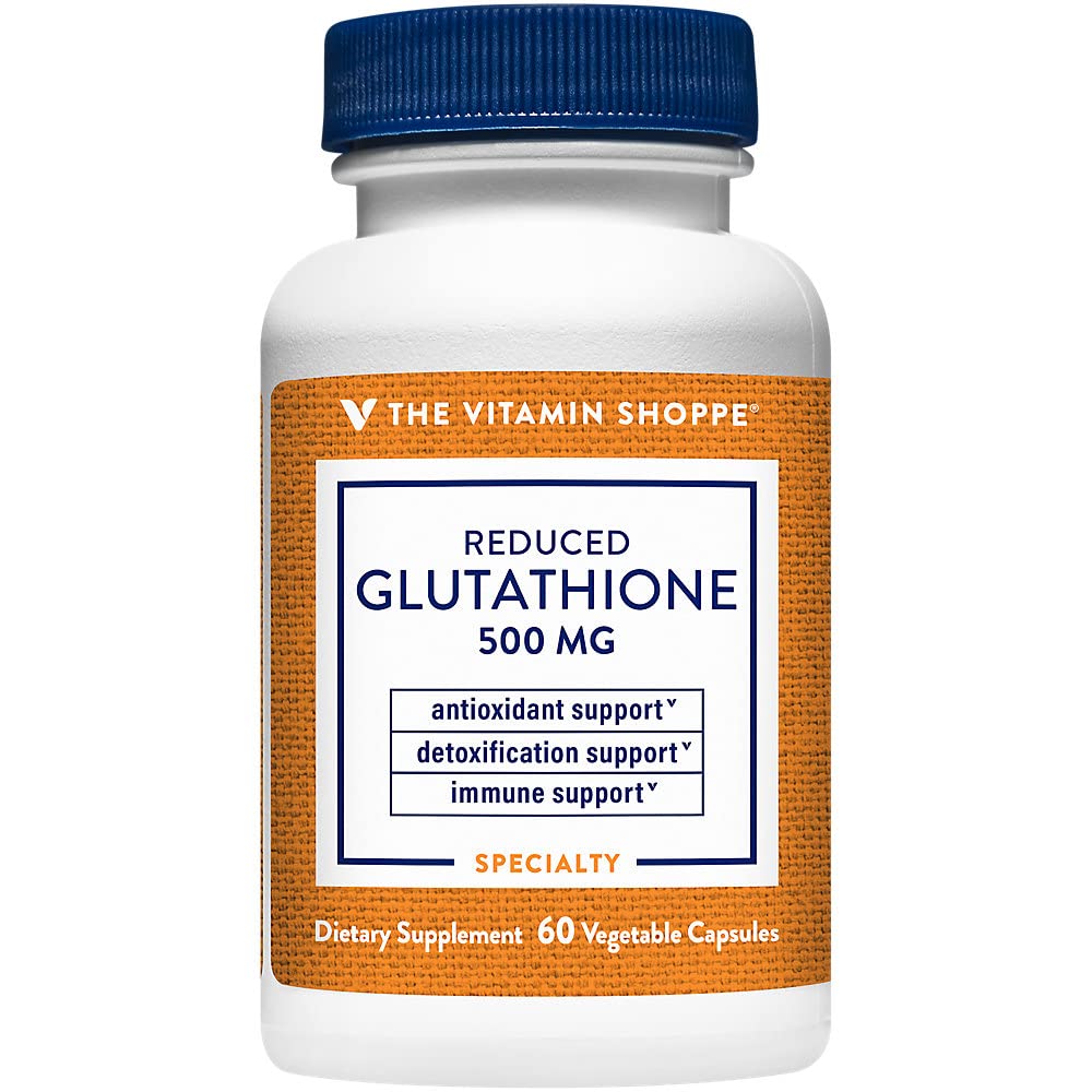 The Vitamin Shoppe Reduced Glutathione 500 mg Vegetarian Capsules, 60 Capsules