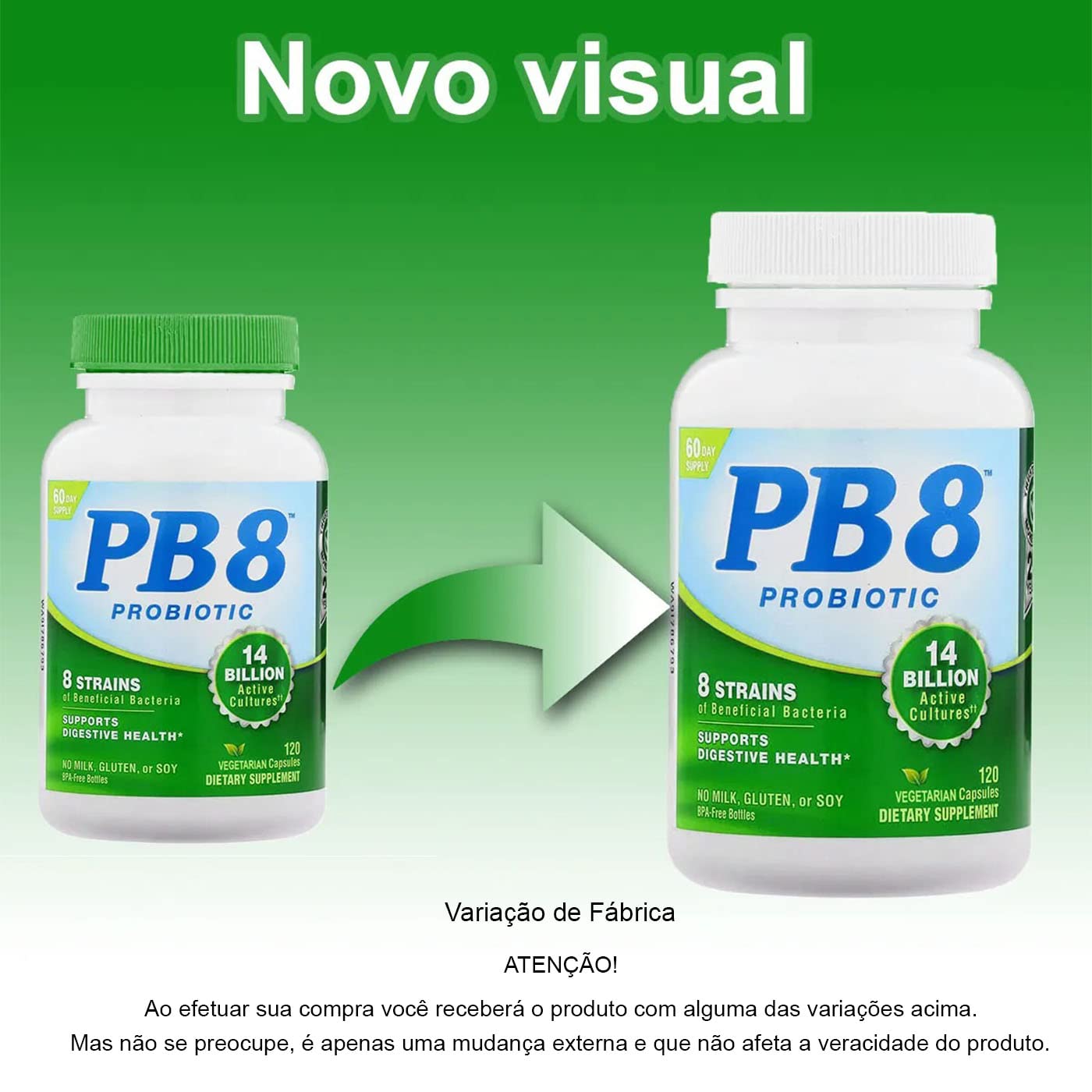 Nutrition Now PB8 Acidophilus Veg 120 Capsules