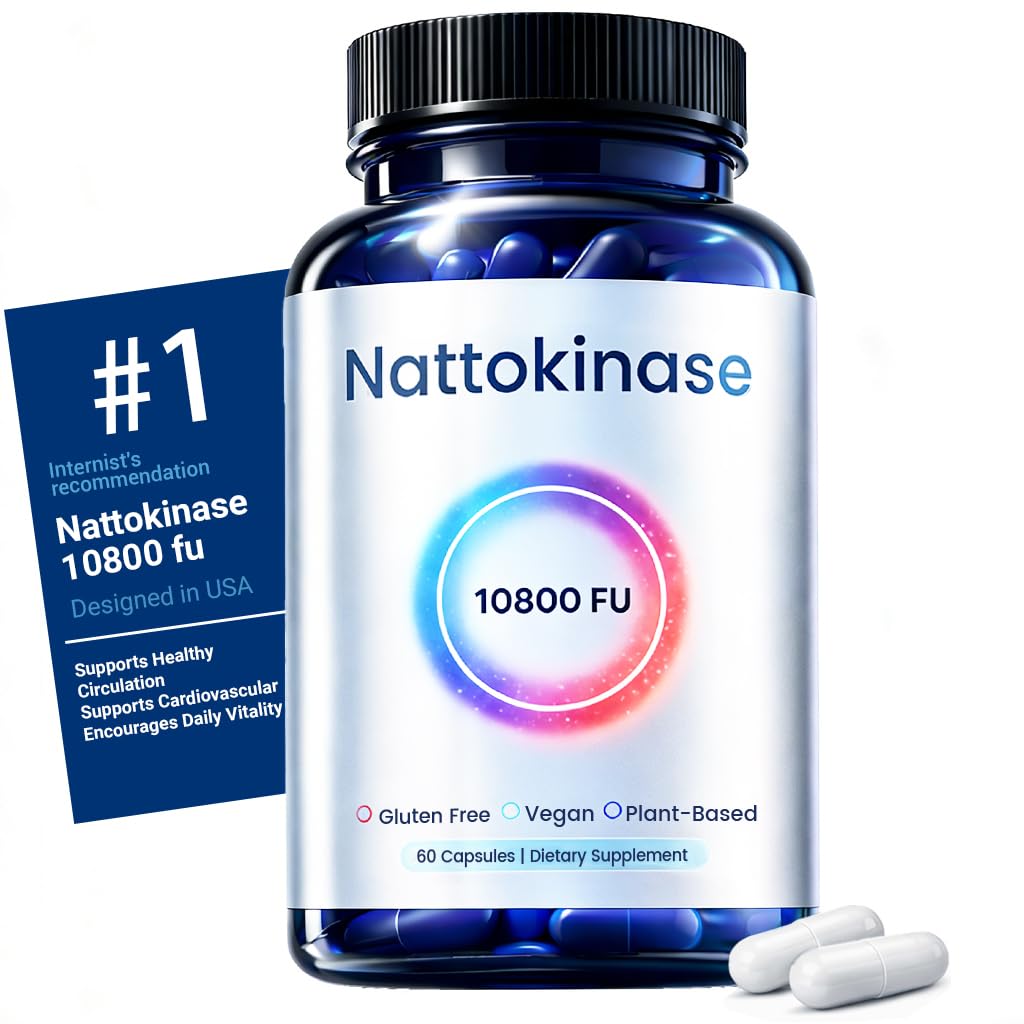 NADiminish Nattokinase 10800 FU Capsules, 60 Count