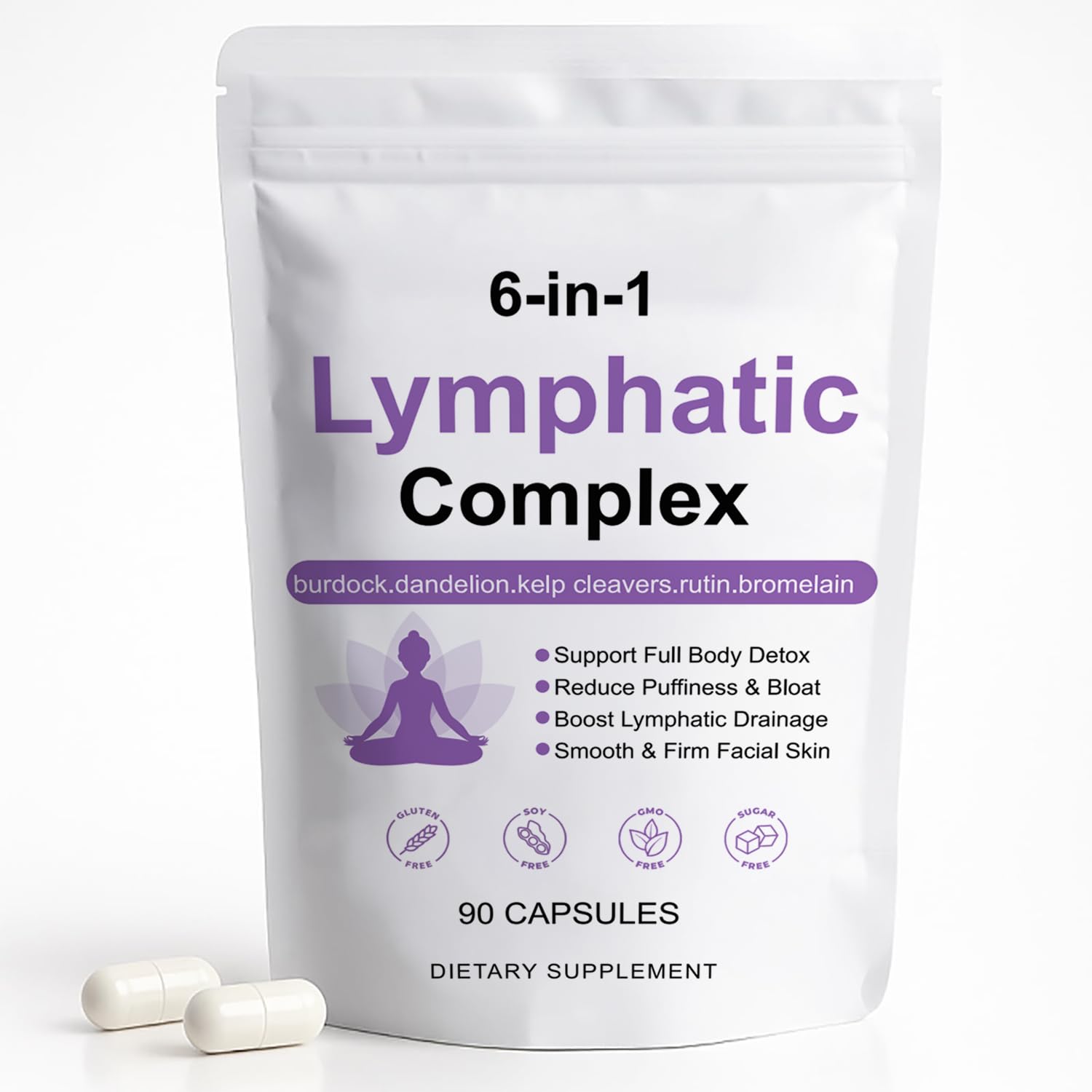 Peehss Lymphatic Complex 6 in 1 Capsules 60 Count