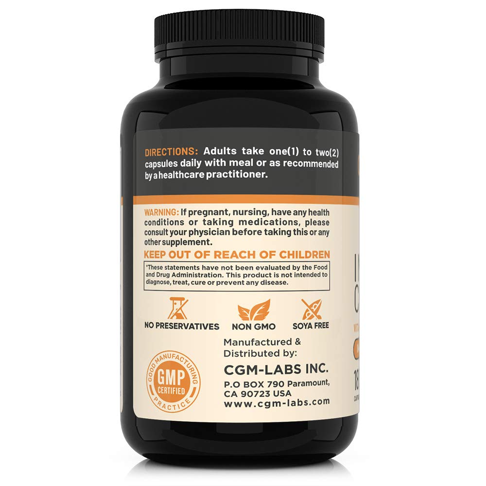 CGMLABS Immune Complex Once A Day - Vitamin C 900mg, Vitamin D3 2500IU, Zinc 25mg Capsule, 180 Count