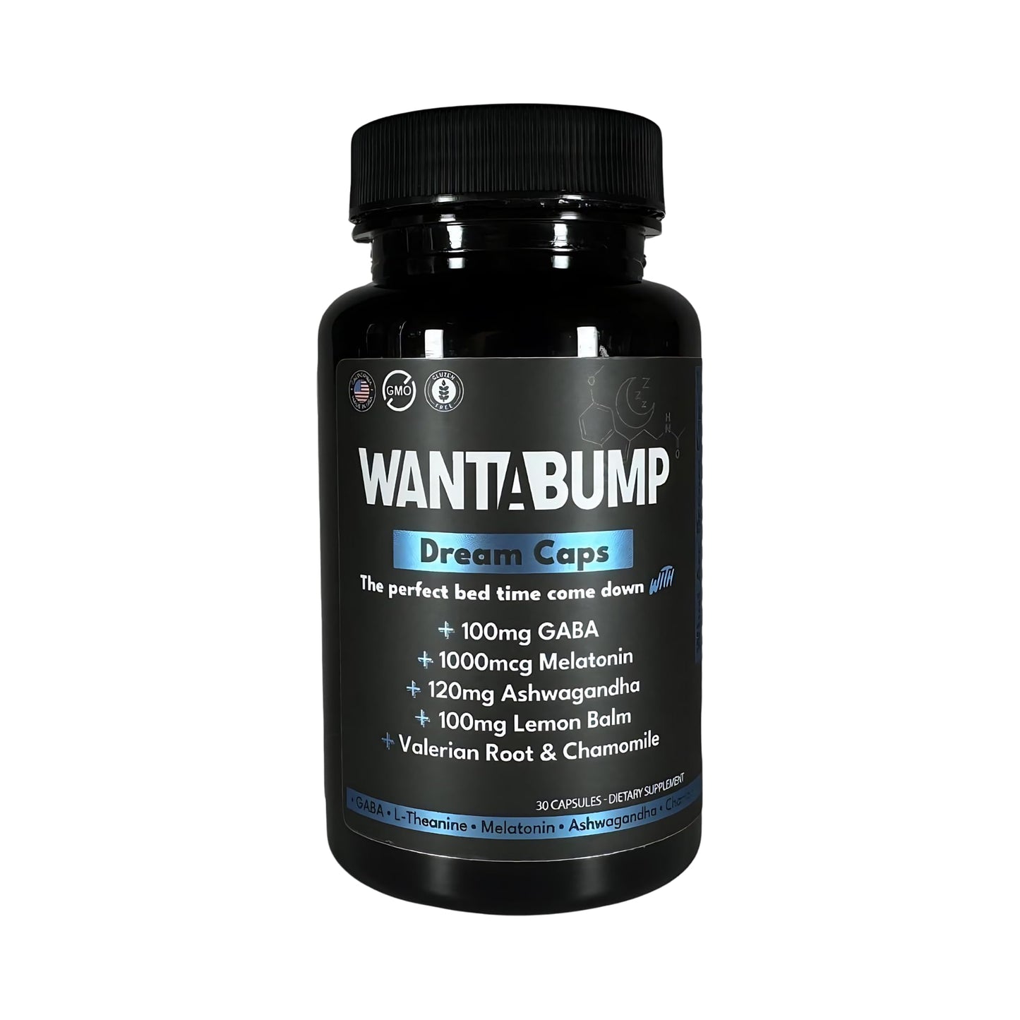 Want A Bump Non-Habit Forming Sleep Aid: Wake Up Refreshed Capsules, 30 Count