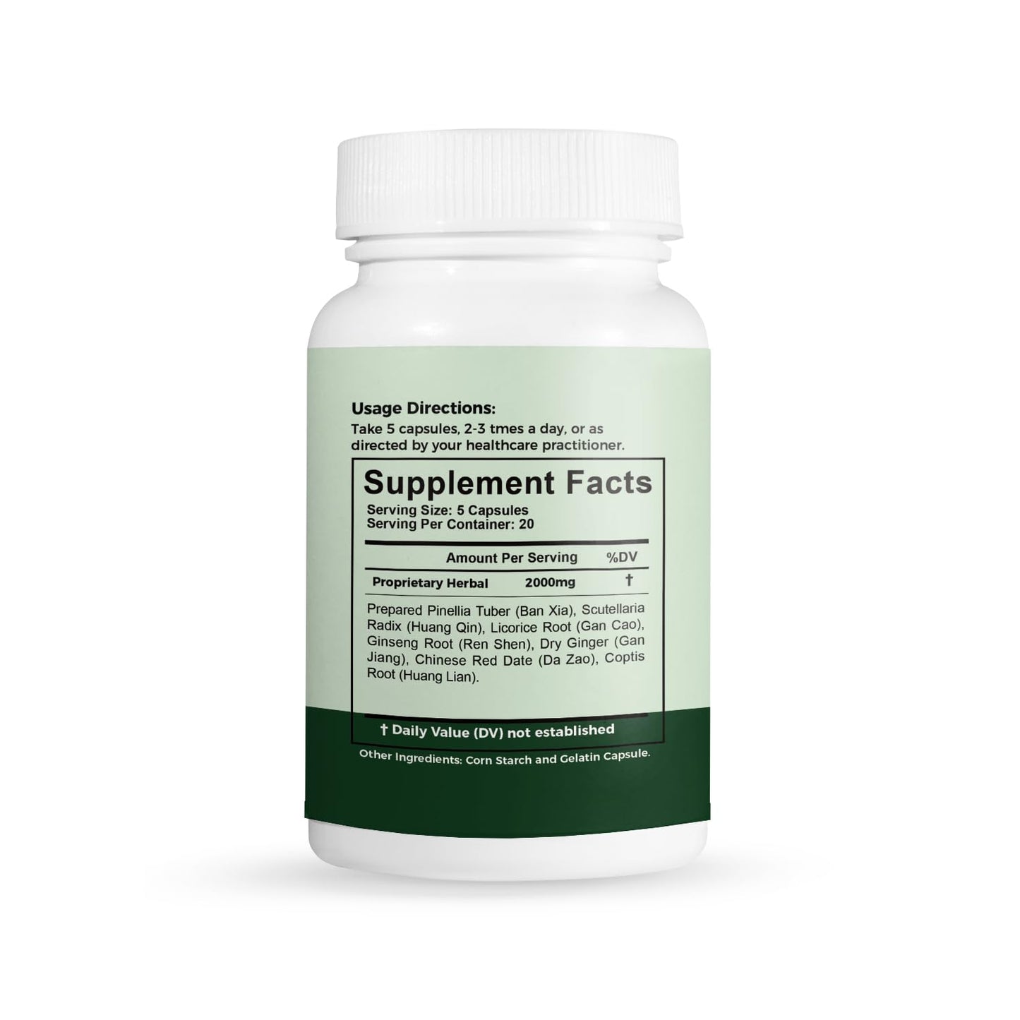 ZenithHerb Ban Xia Xie Xin Tang Capsules, 200 Count