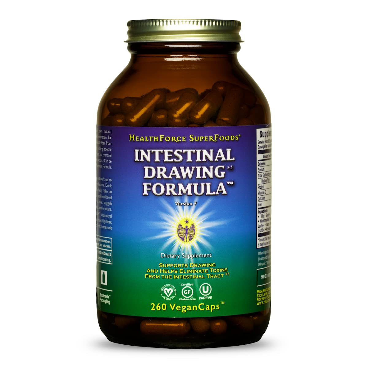 HealthForce SuperFoods Intestinal Drawing Formula Capsules 260