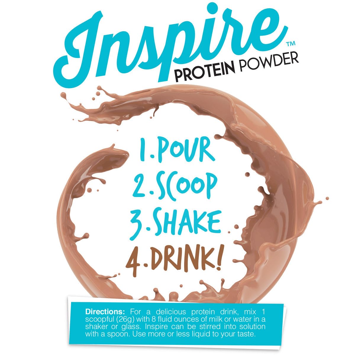 Bariatric Eating Inspire 20g Whey Protein Isolate Powder - Dutch Chocolate Cake, 20 Servings