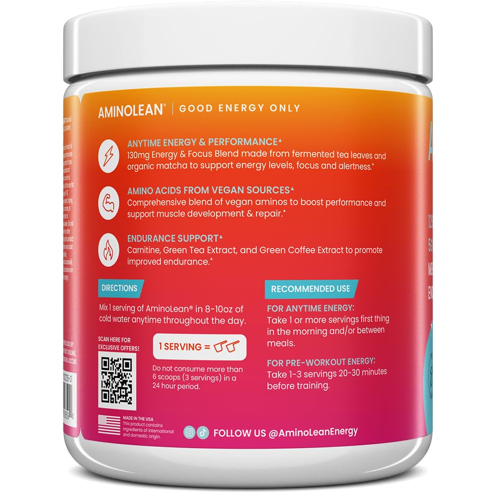 RSP NUTRITION AminoLean Pre Workout Powder 6.35