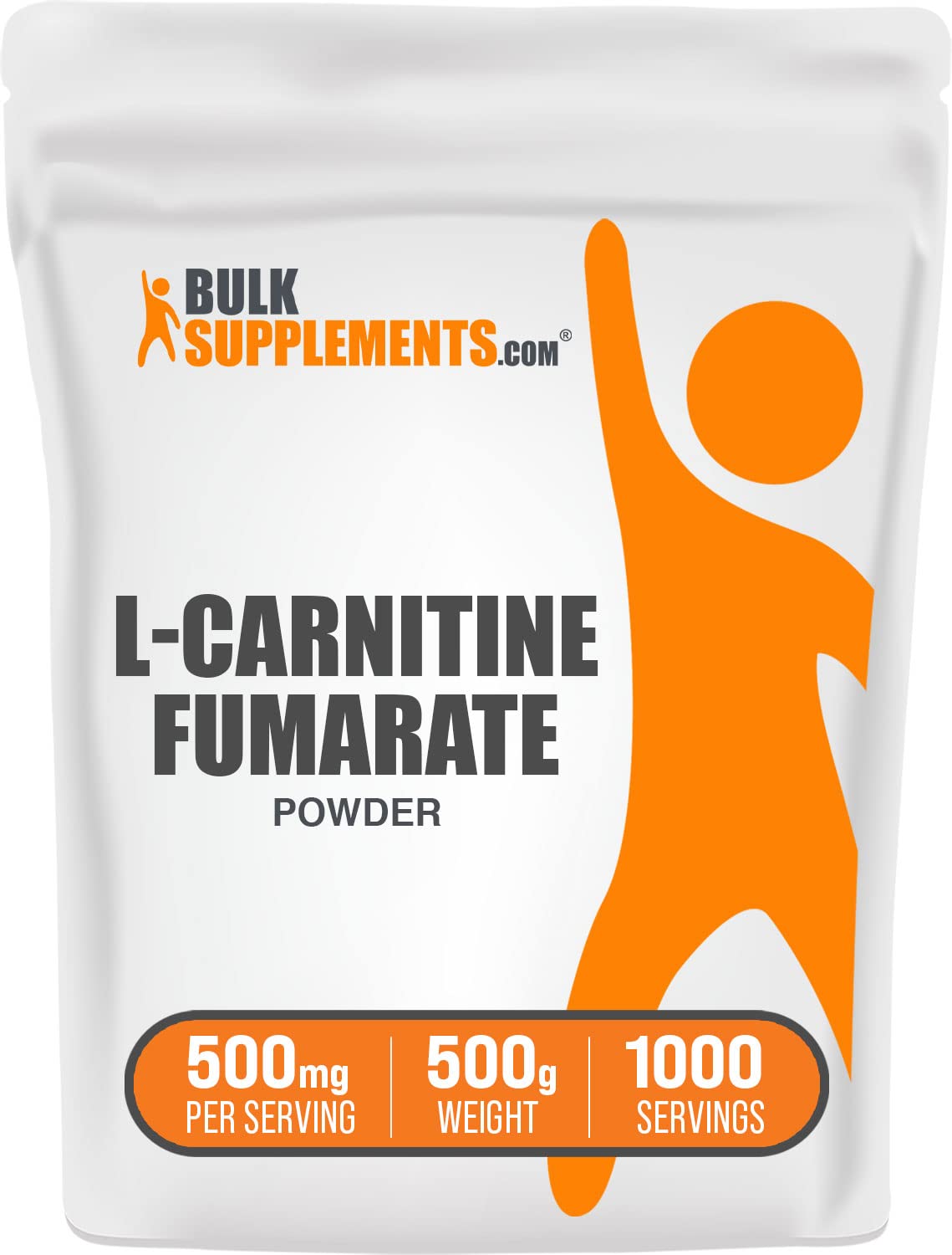 BulkSupplements L-Carnitine Fumarate Powder 17.64 oz