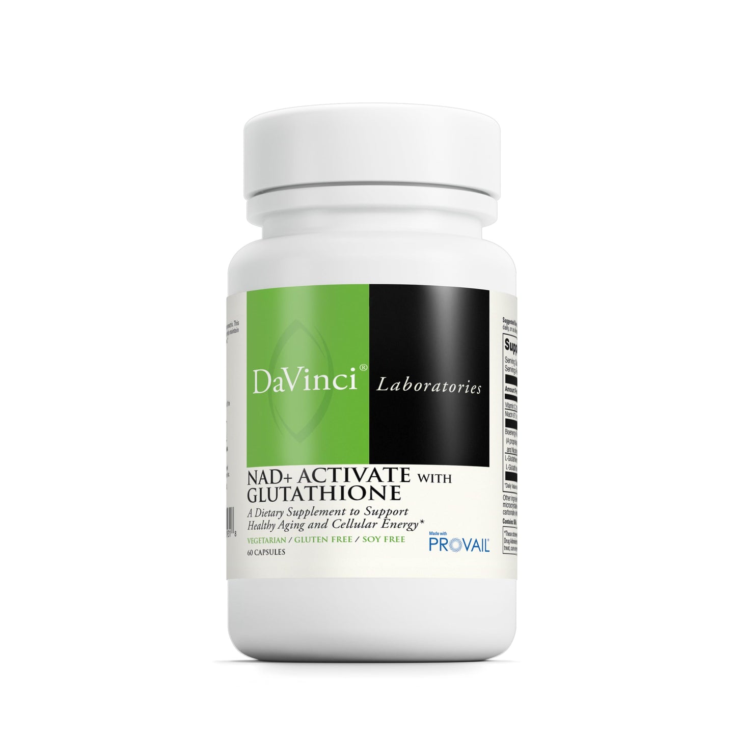 DAVINCI NAD+ Activate with Glutathione Capsule, 60 Count