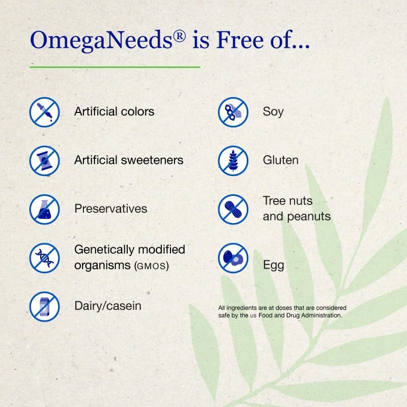Neuro Needs OmegaNeeds Omega-3 Fish Oil Supplement Softgels 60