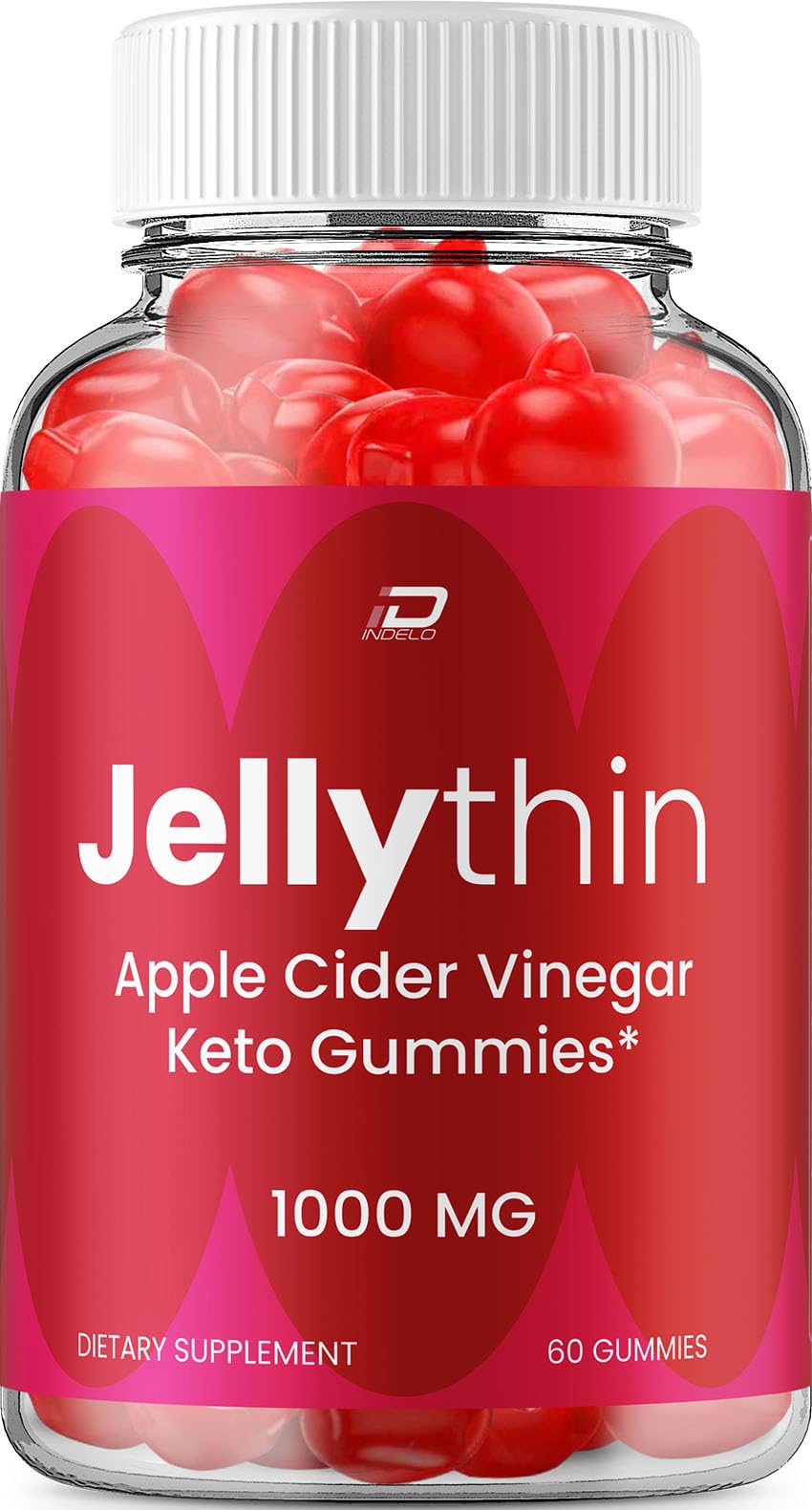Indelo Jelly Thin ACV Gummies, 60 Count