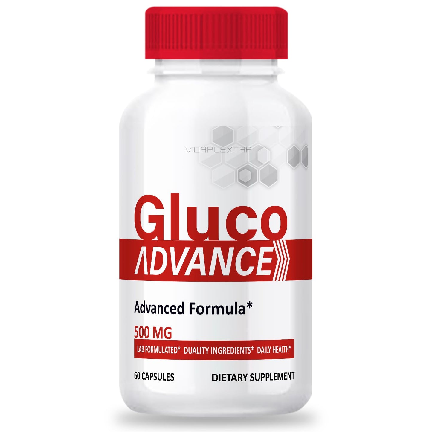 VIDAPLEXTRA Gluco Advance Capsules, 60 Count