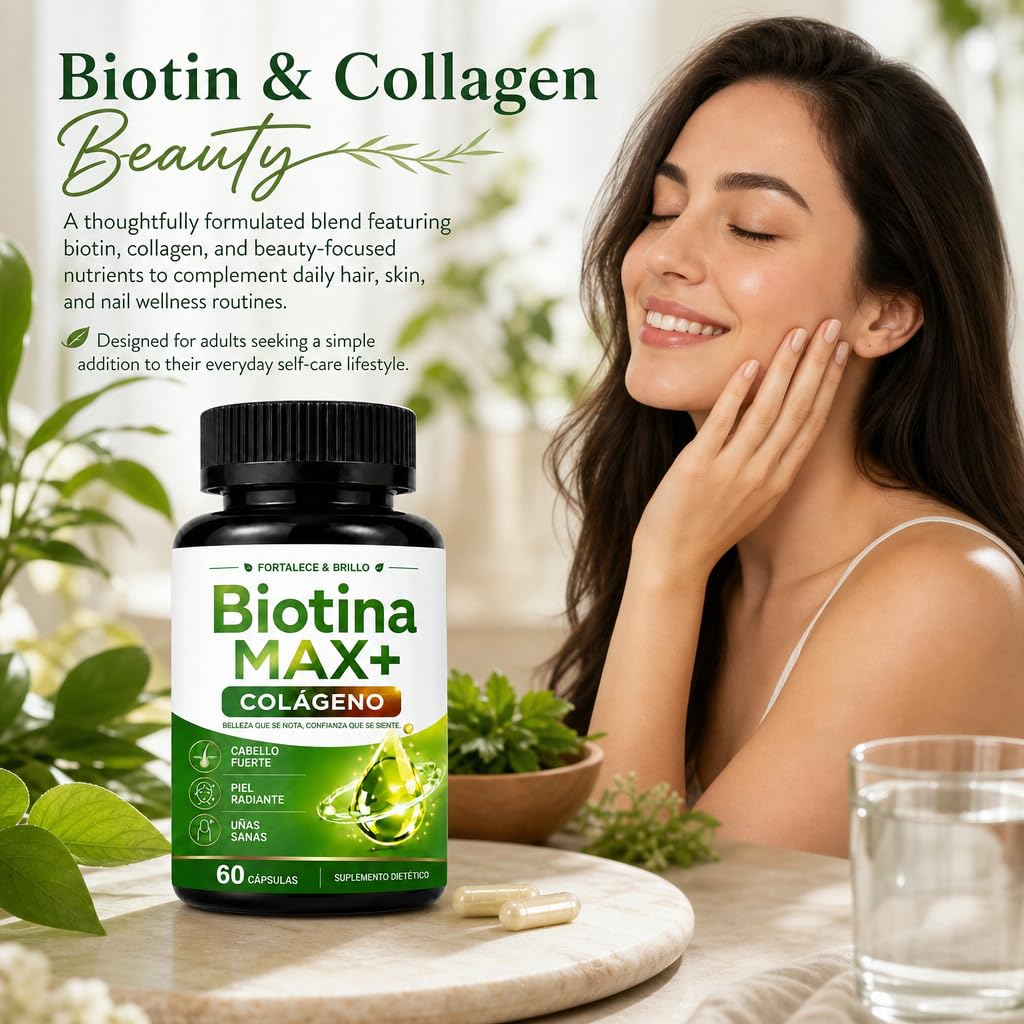 BunnyPal Biotina Max Colageno Capsules, 60 Capsules