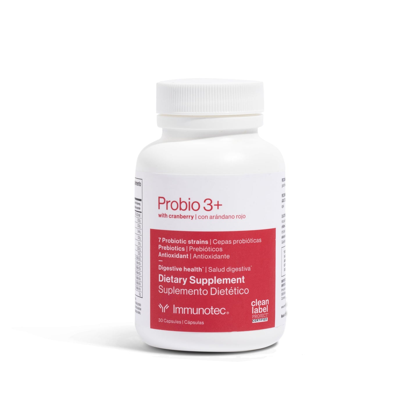 Immunotec PROBIO 3+ with Cranberry Capsules, 30 Count